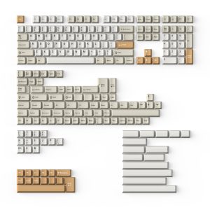 Cherry Profile Double - Shot PBT Full Set Keycaps - Camel