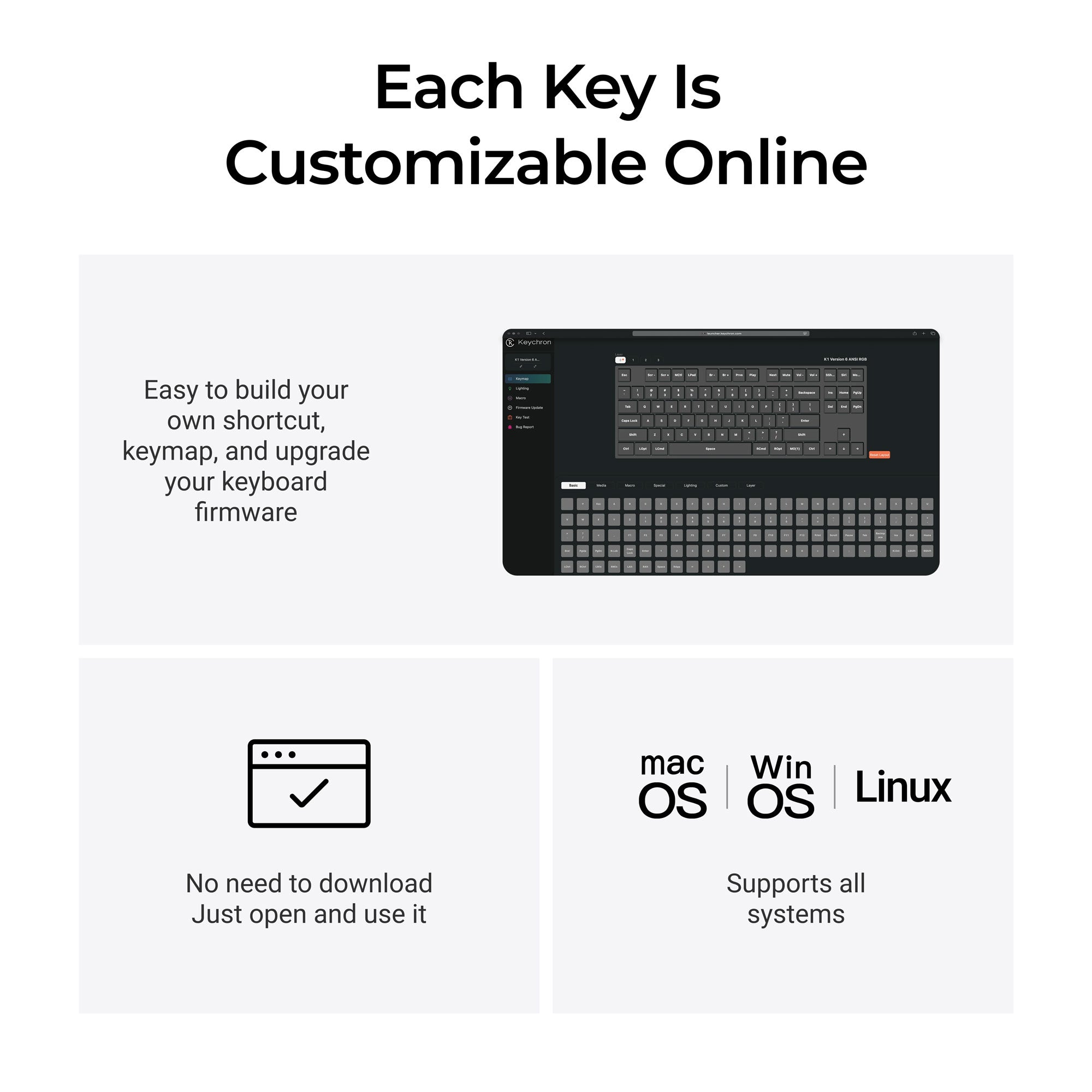 Keychron K1 QMK Wireless Mechanical Keyboard (Version 6) - Image 6