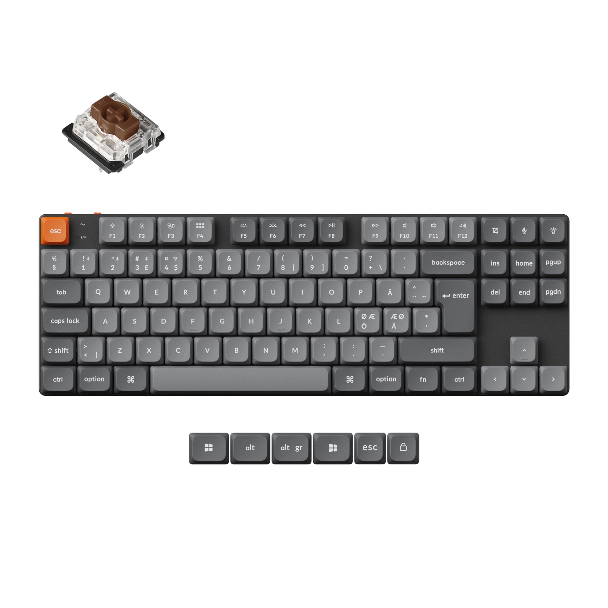 Keychron K1 Max QMK Wireless Custom Mechanical Keyboard ISO Layout Collection - Image 8