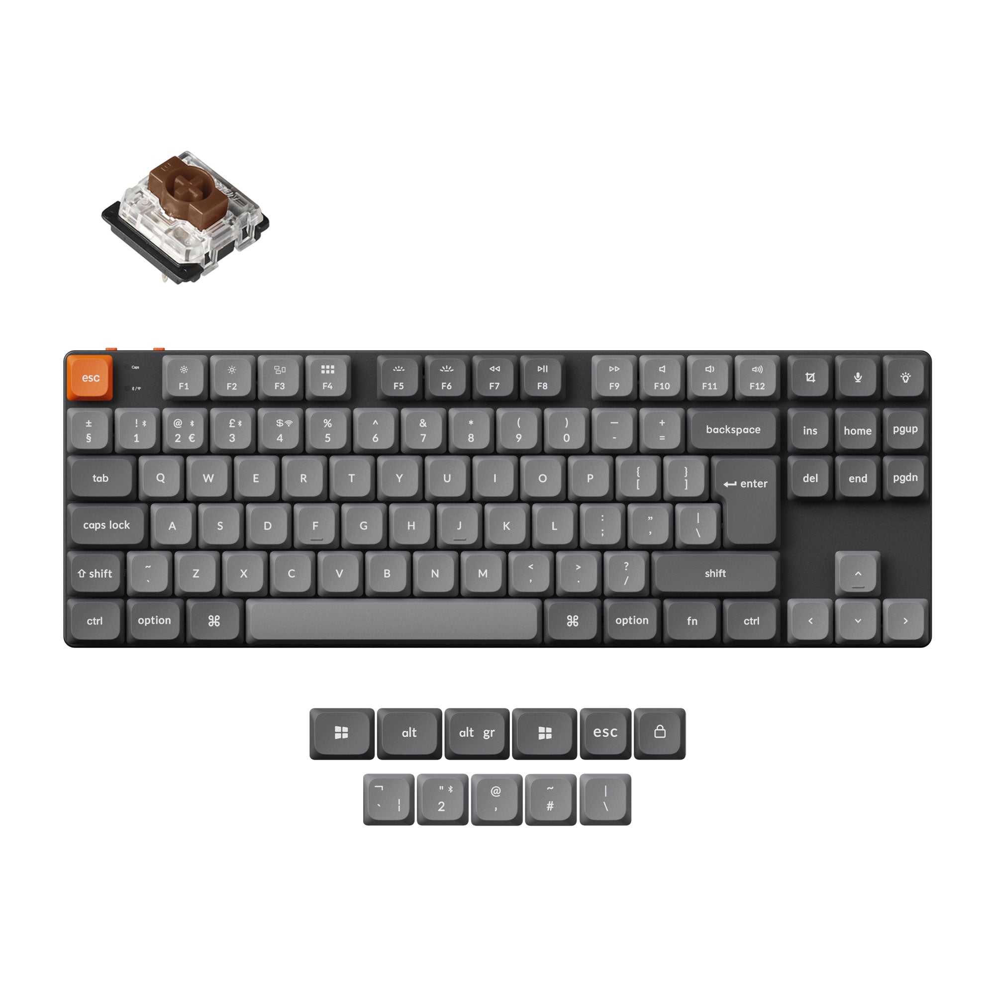 Keychron K1 Max QMK Wireless Custom Mechanical Keyboard ISO Layout Collection - Image 2