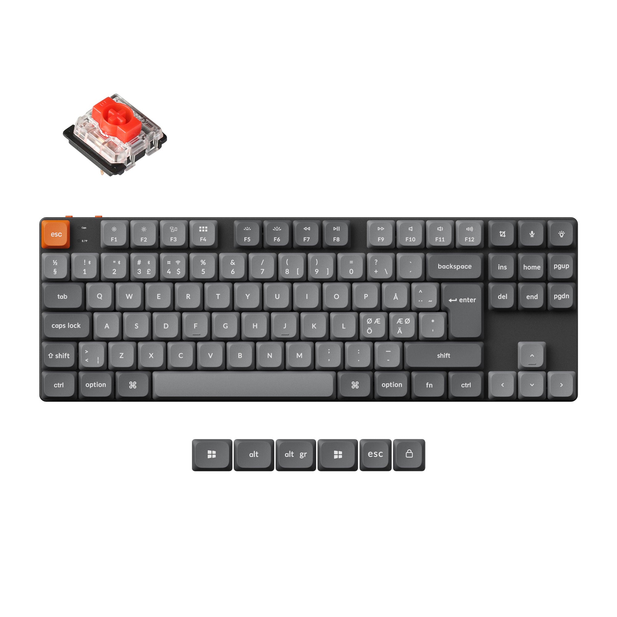Keychron K1 Max QMK Wireless Custom Mechanical Keyboard ISO Layout Collection - Image 7