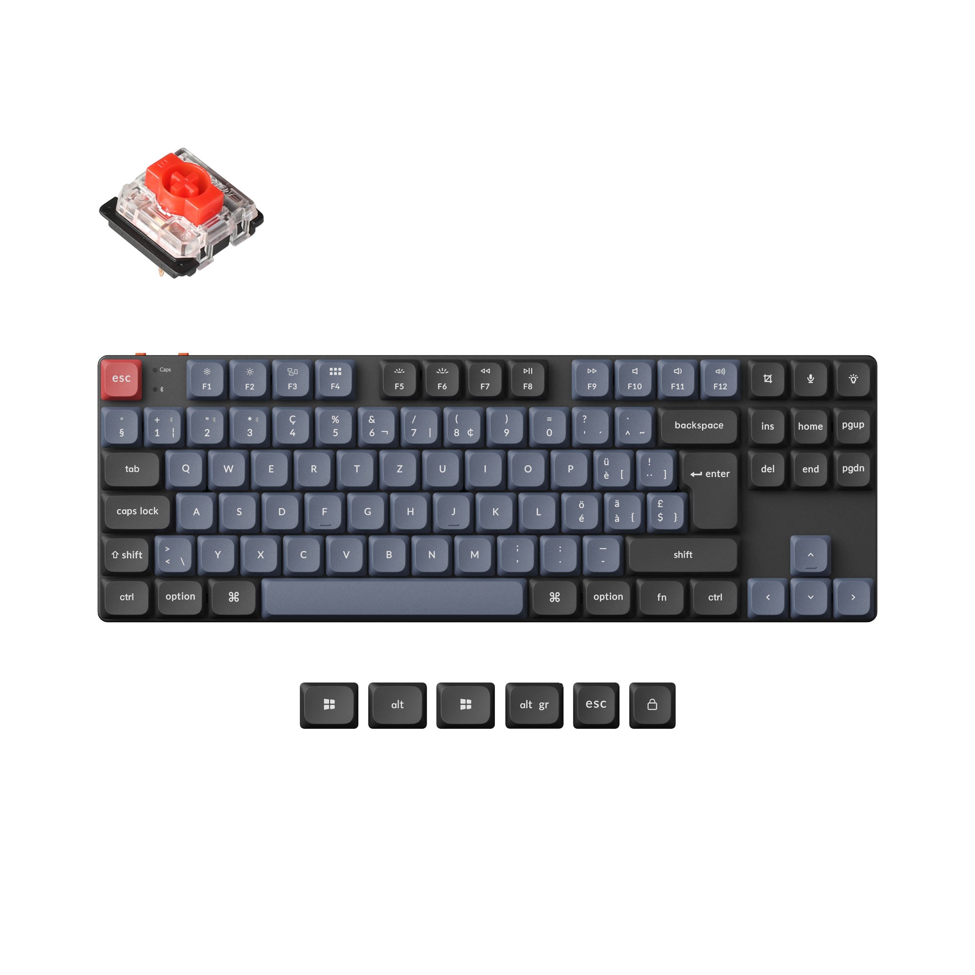 Keychron K1 Pro QMK/VIA Wireless Custom Mechanical Keyboard ISO Layout Collection - Image 15