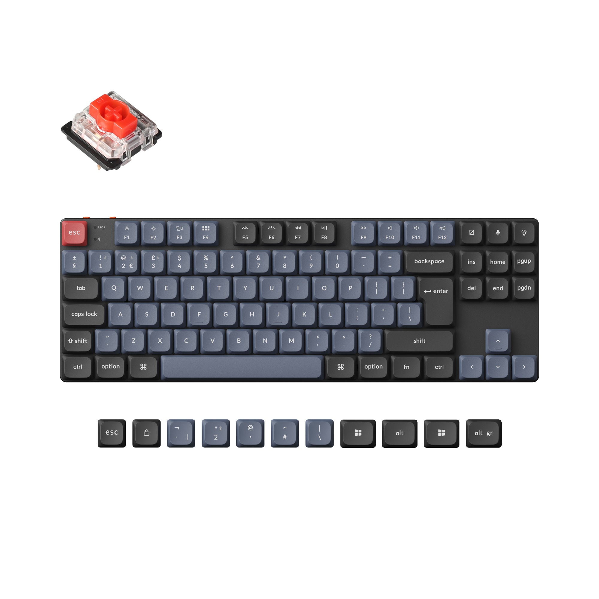 Keychron K1 Pro QMK/VIA Wireless Custom Mechanical Keyboard ISO Layout Collection - Image 13