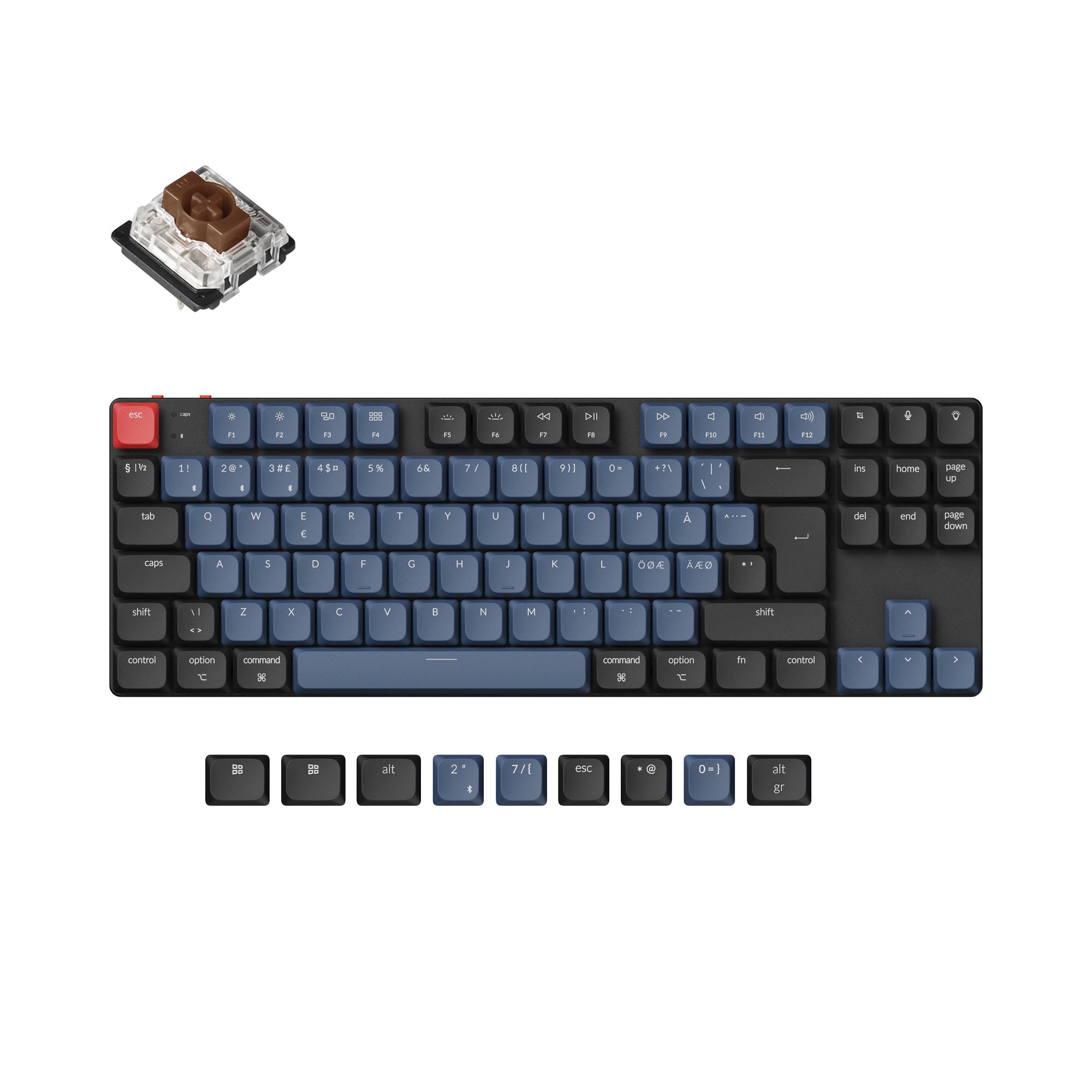 Keychron K1 Pro QMK/VIA Wireless Custom Mechanical Keyboard ISO Layout Collection - Image 8
