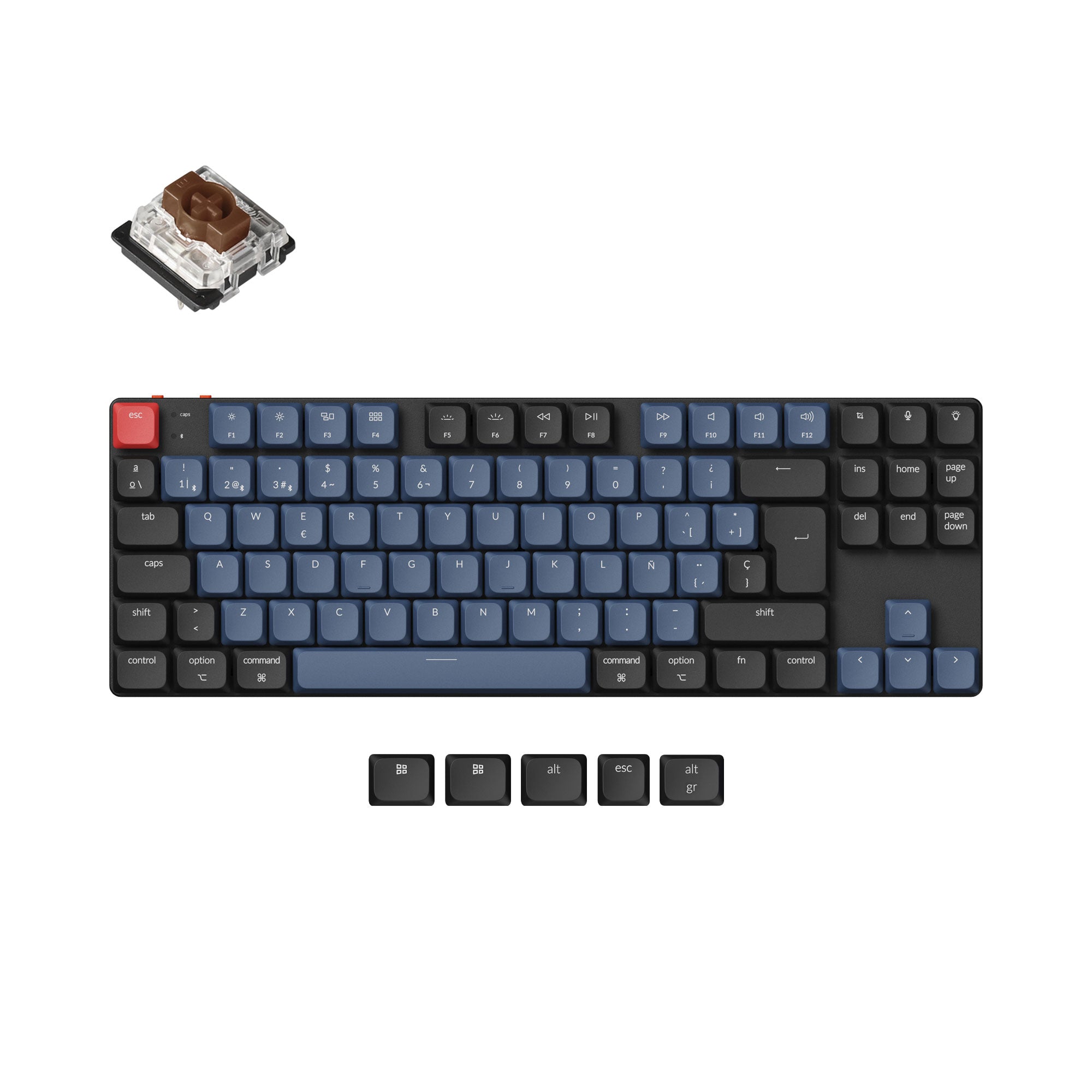 Keychron K1 Pro QMK/VIA Wireless Custom Mechanical Keyboard ISO Layout Collection - Image 12