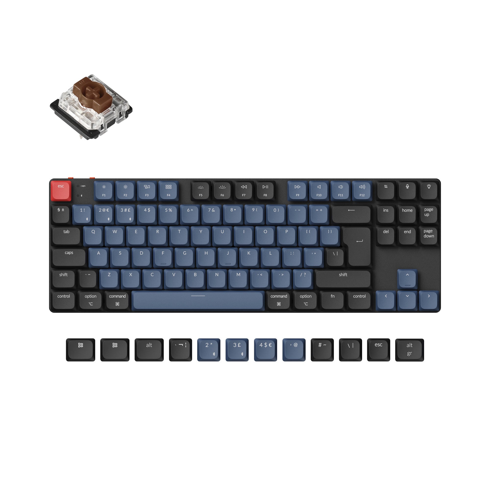 Keychron K1 Pro QMK/VIA Wireless Custom Mechanical Keyboard ISO Layout Collection - Image 2