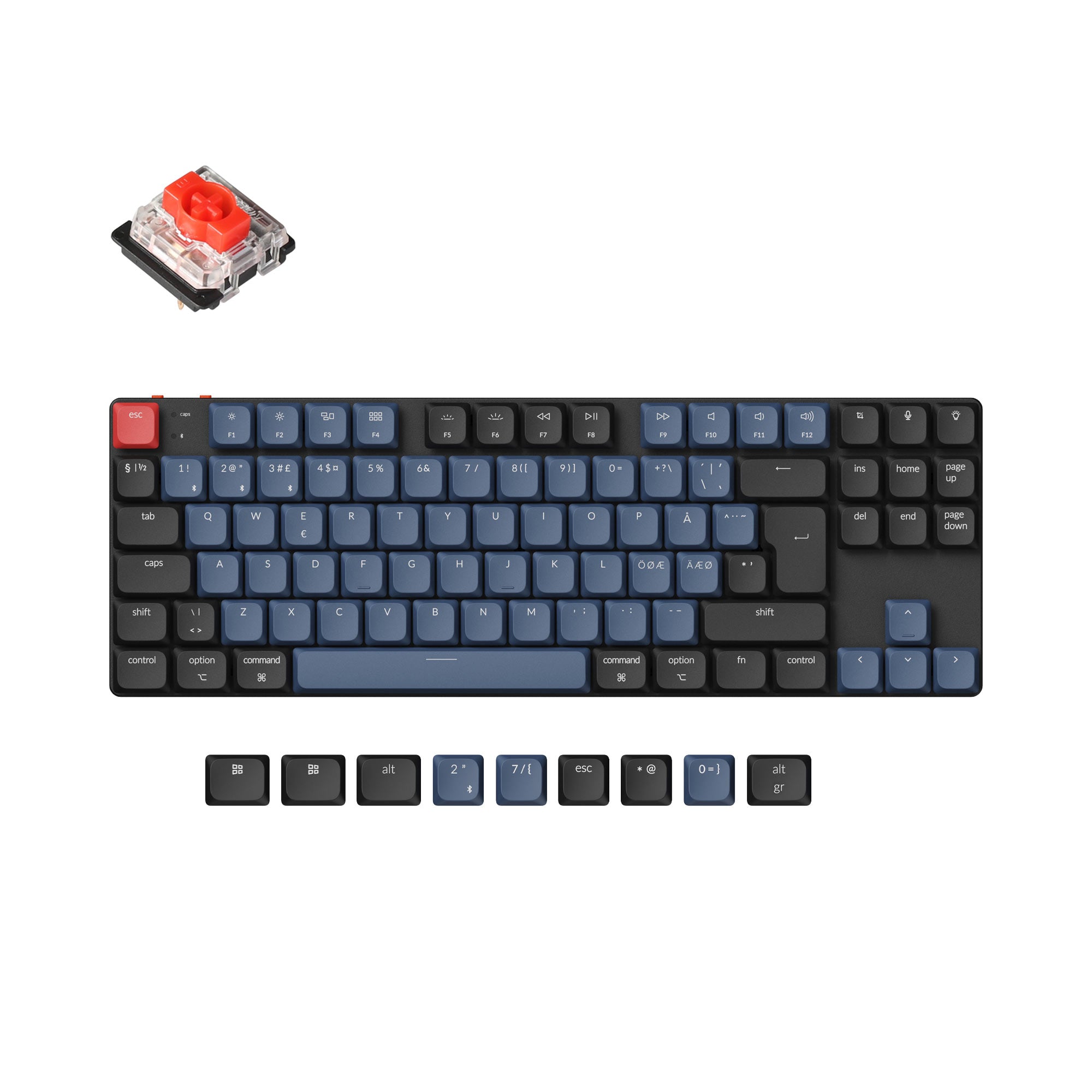 Keychron K1 Pro QMK/VIA Wireless Custom Mechanical Keyboard ISO Layout Collection - Image 7