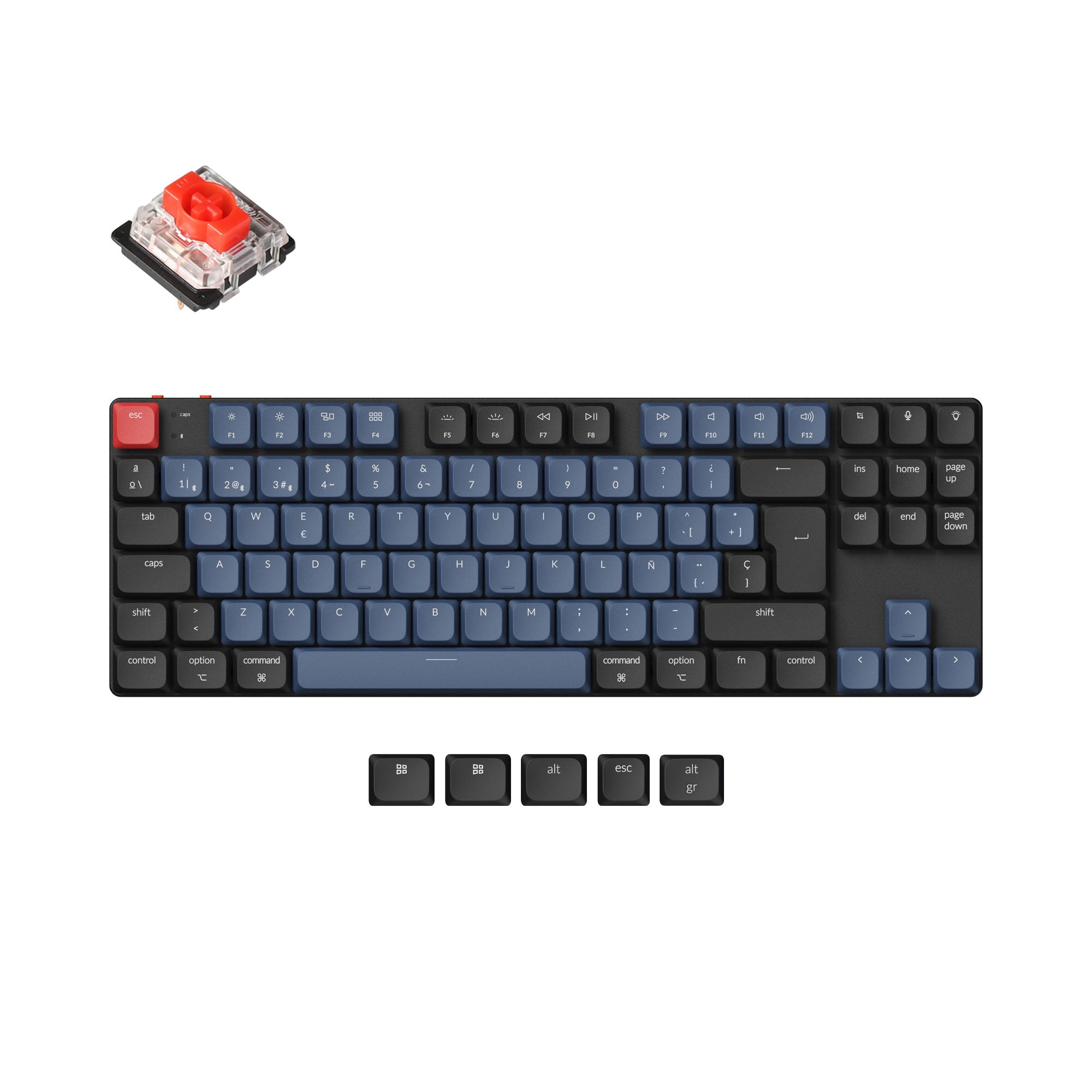 Keychron K1 Pro QMK/VIA Wireless Custom Mechanical Keyboard ISO Layout Collection - Image 11