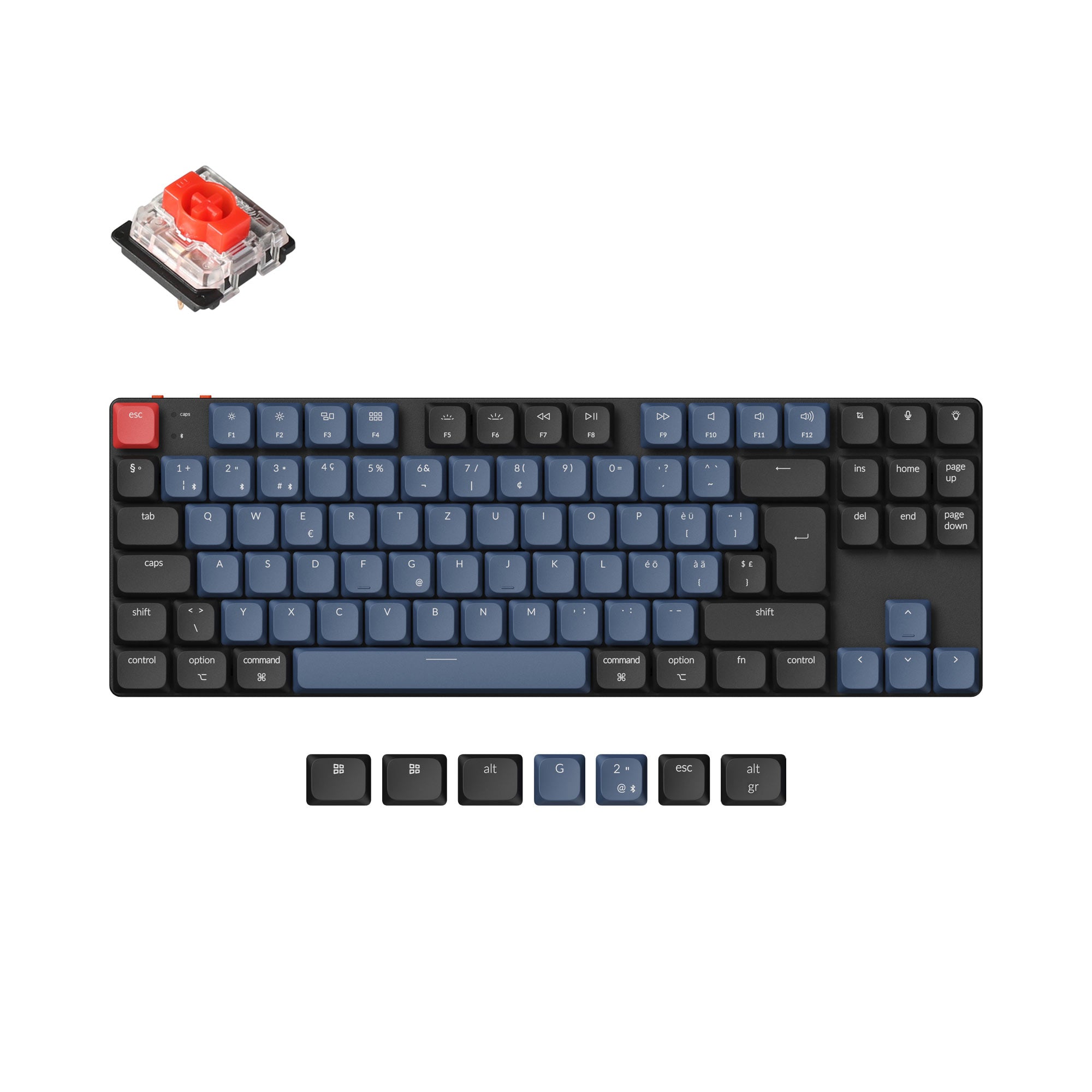 Keychron K1 Pro QMK/VIA Wireless Custom Mechanical Keyboard ISO Layout Collection - Image 5