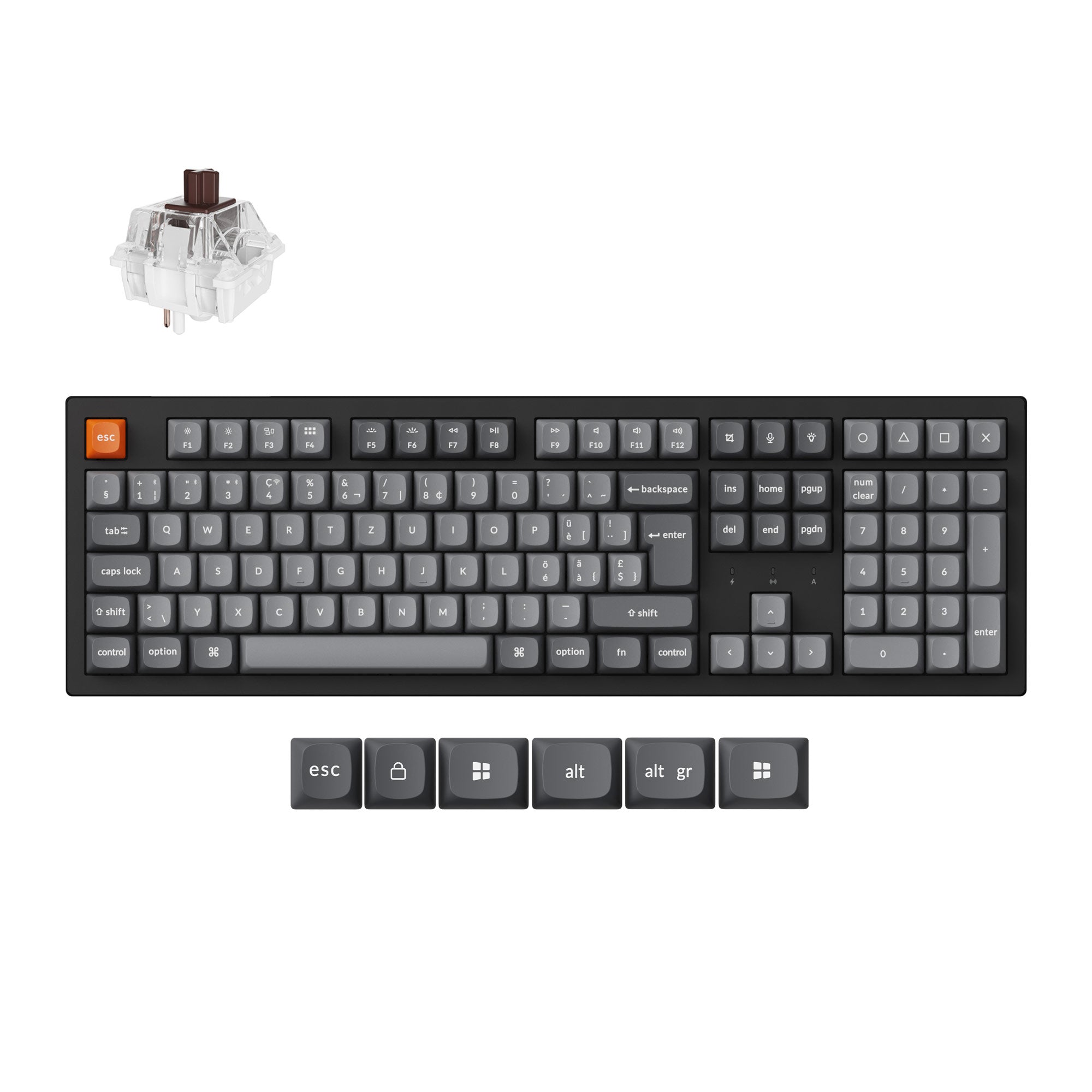 Keychron K10 Max QMK Wireless Mechanical Keyboard ISO Layout Collection - Image 11
