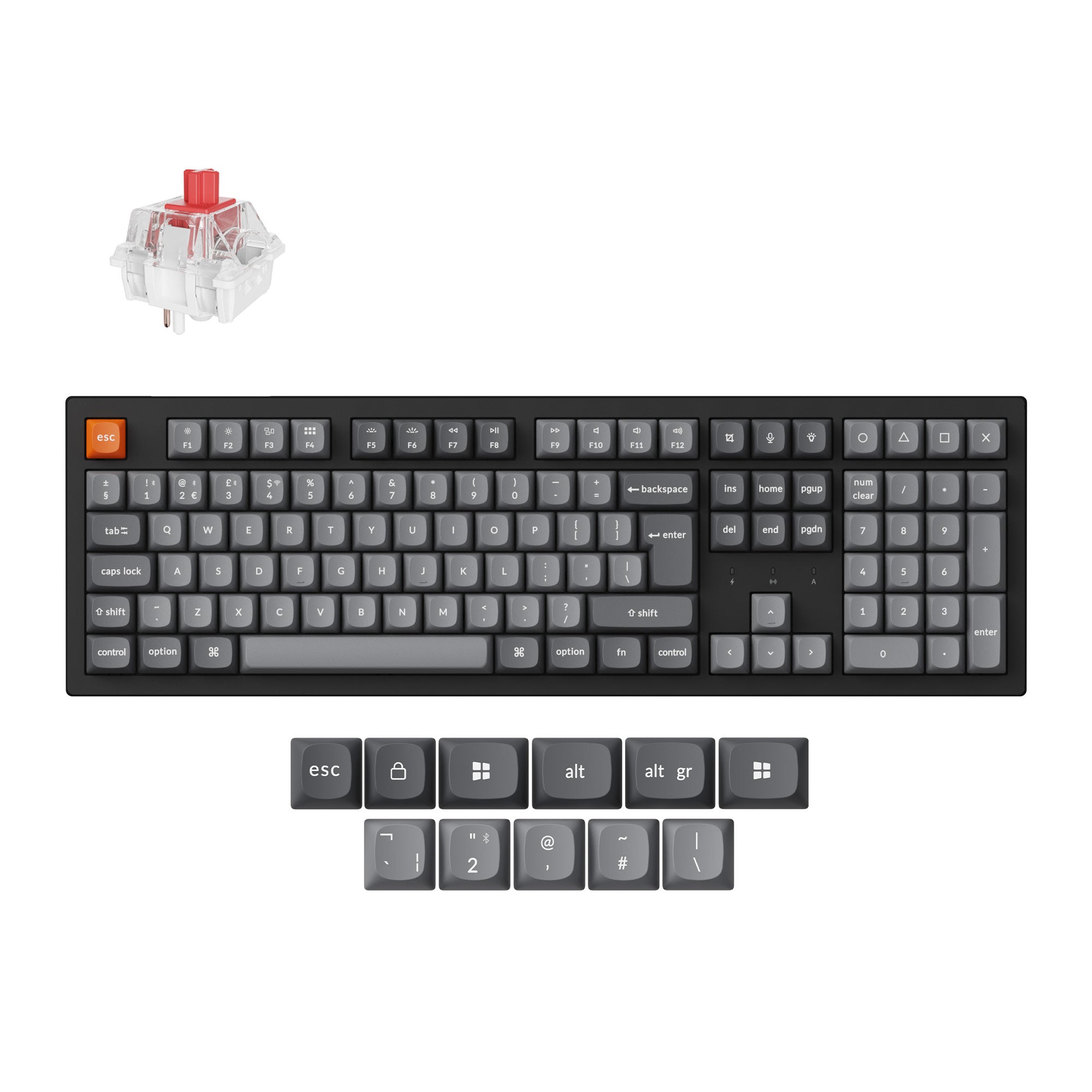 Keychron K10 Max QMK Wireless Mechanical Keyboard ISO Layout Collection