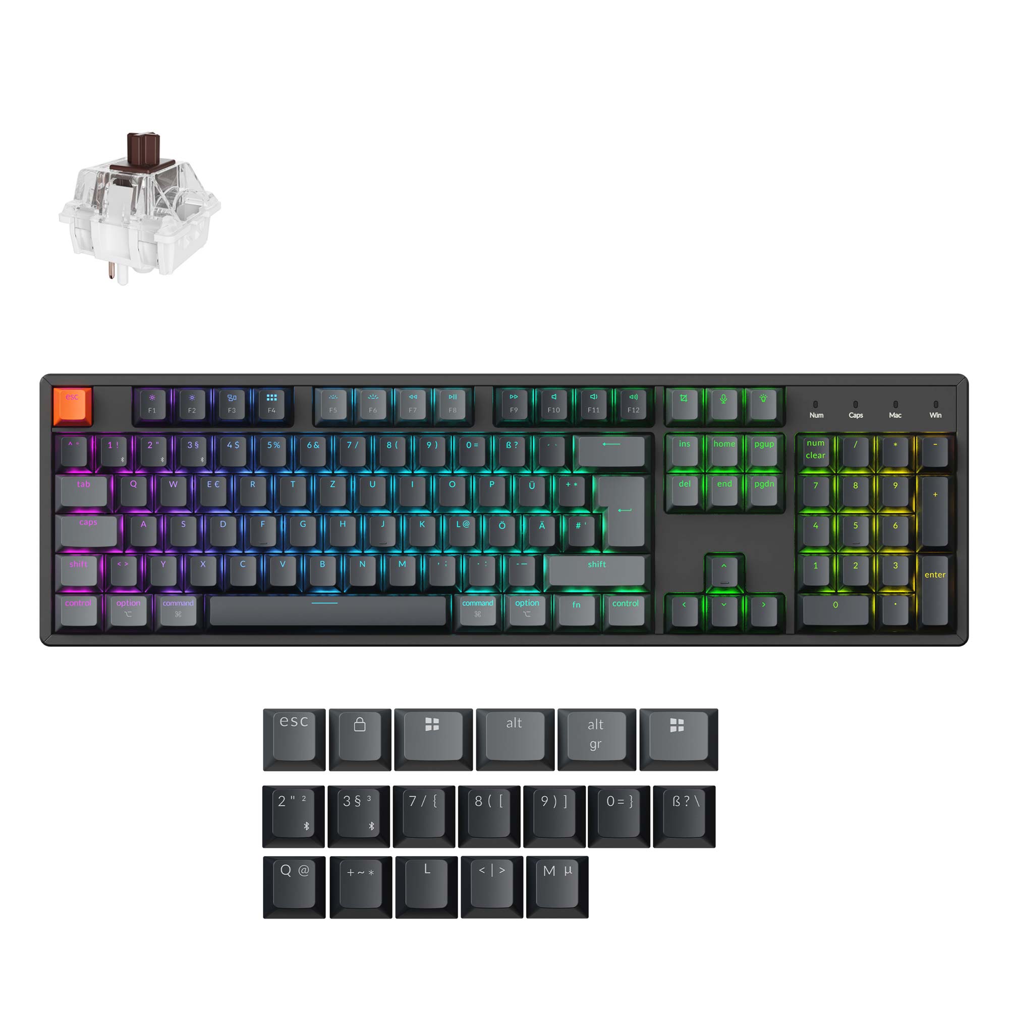 Keychron K10 QMK Wireless Mechanical Keyboard (ISO Layout) - Version 2 - Image 5