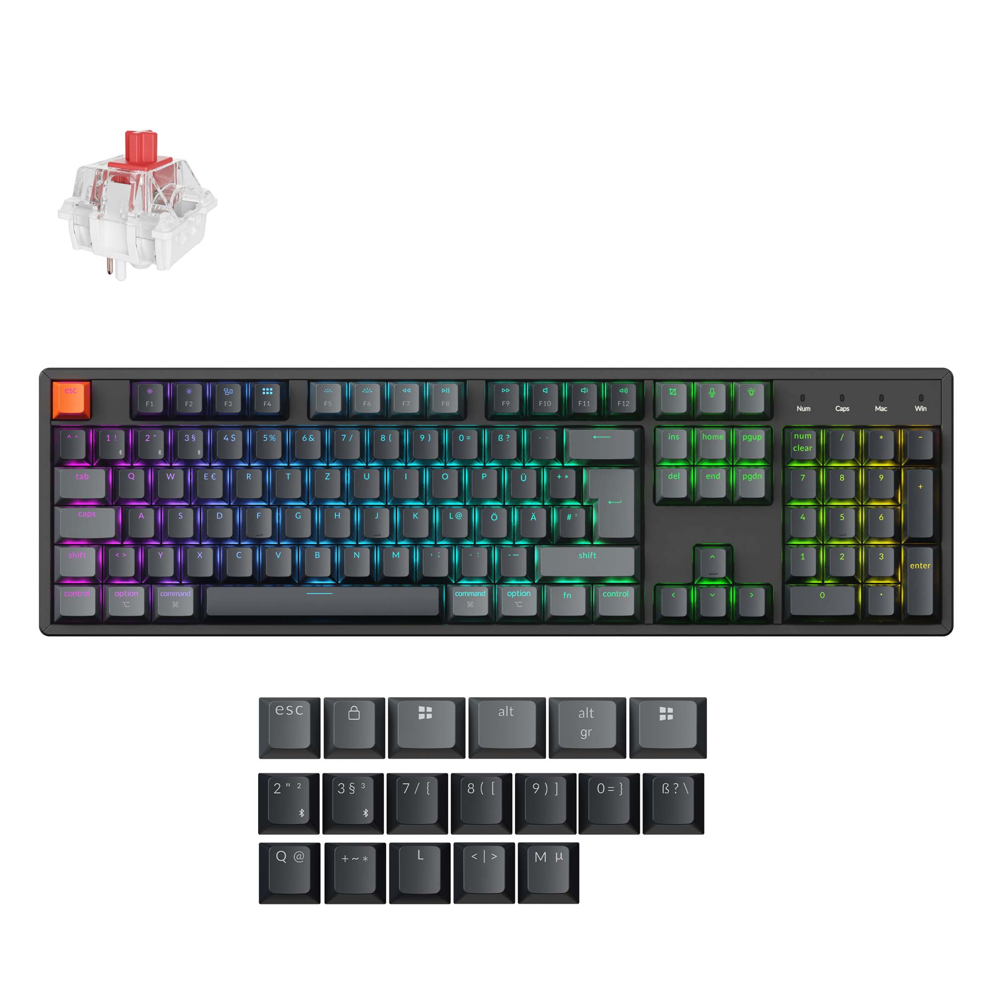 Keychron K10 QMK Wireless Mechanical Keyboard (ISO Layout) - Version 2 - Image 4