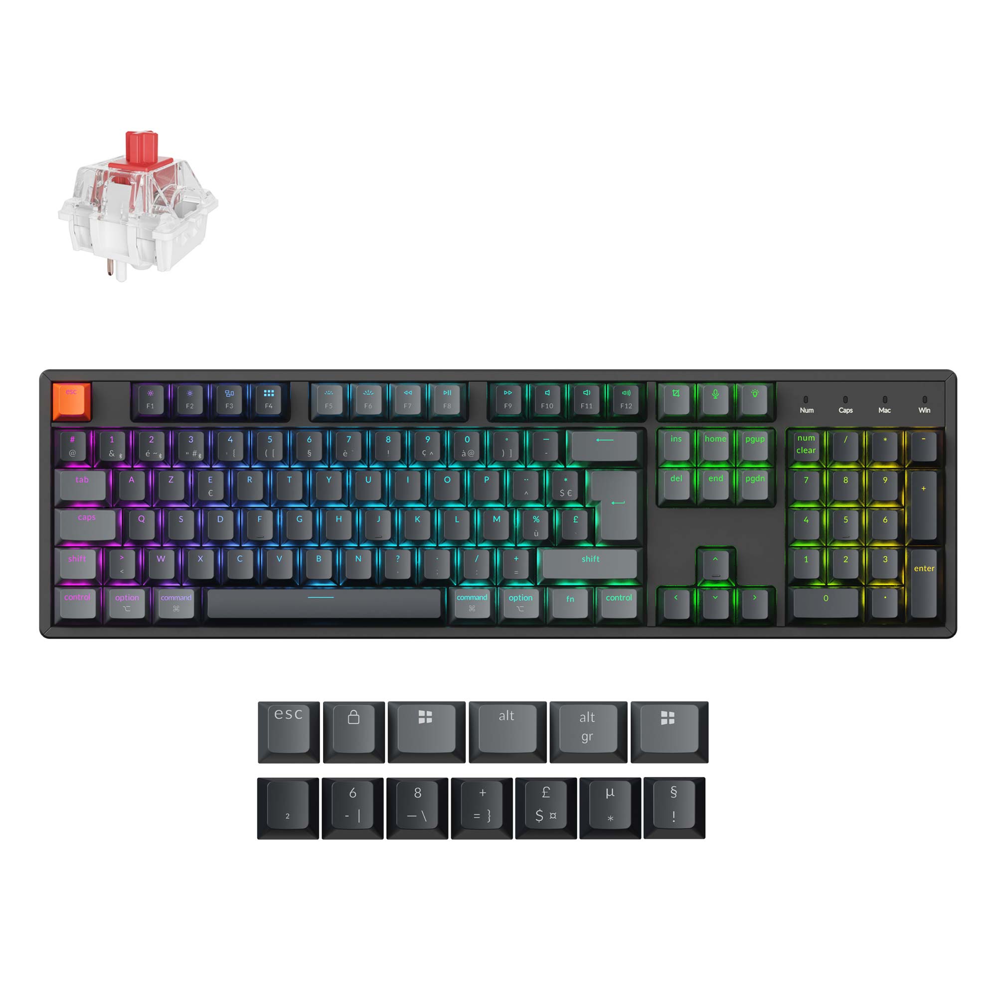 Keychron K10 QMK Wireless Mechanical Keyboard (ISO Layout) - Version 2 - Image 16