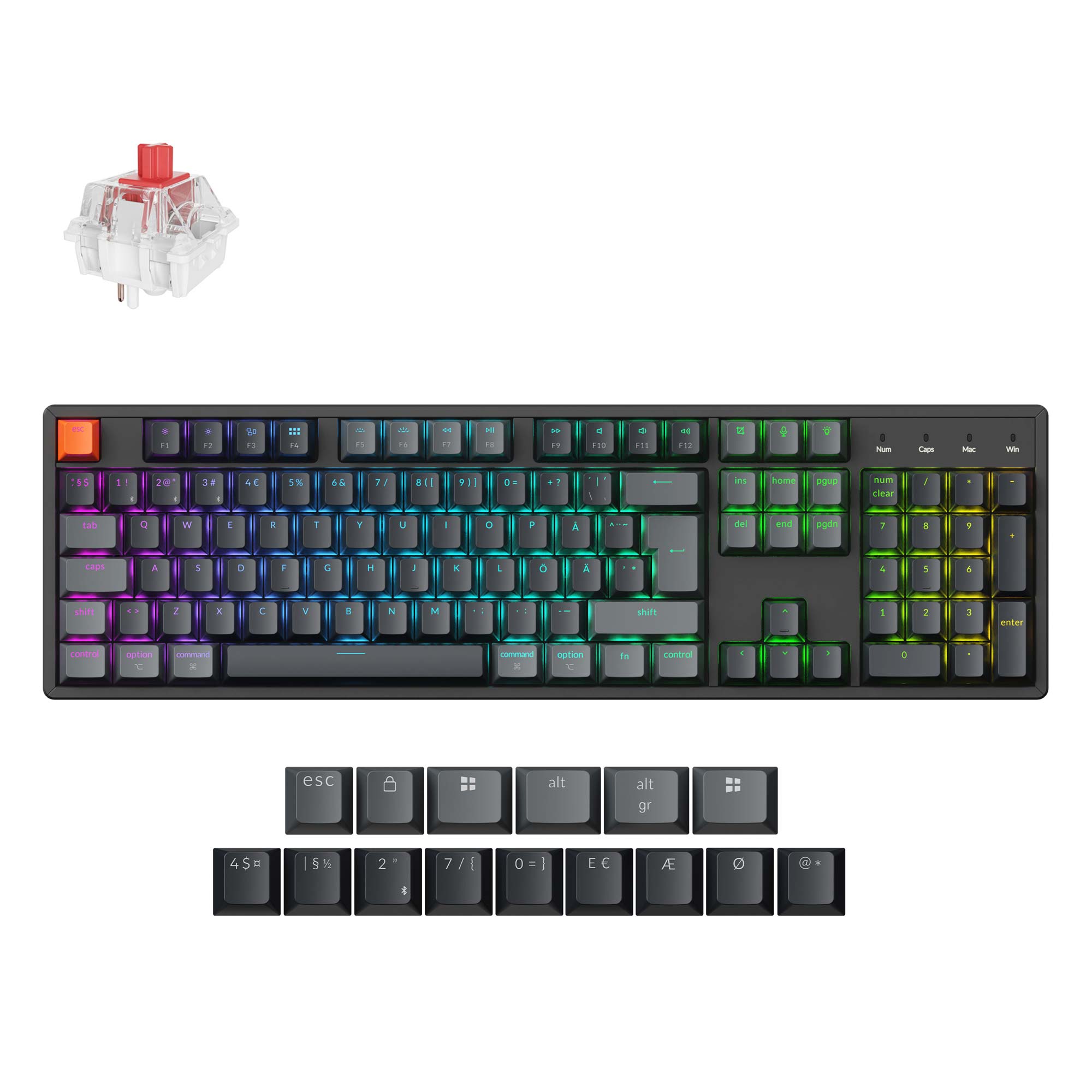 Keychron K10 QMK Wireless Mechanical Keyboard (ISO Layout) - Version 2 - Image 7