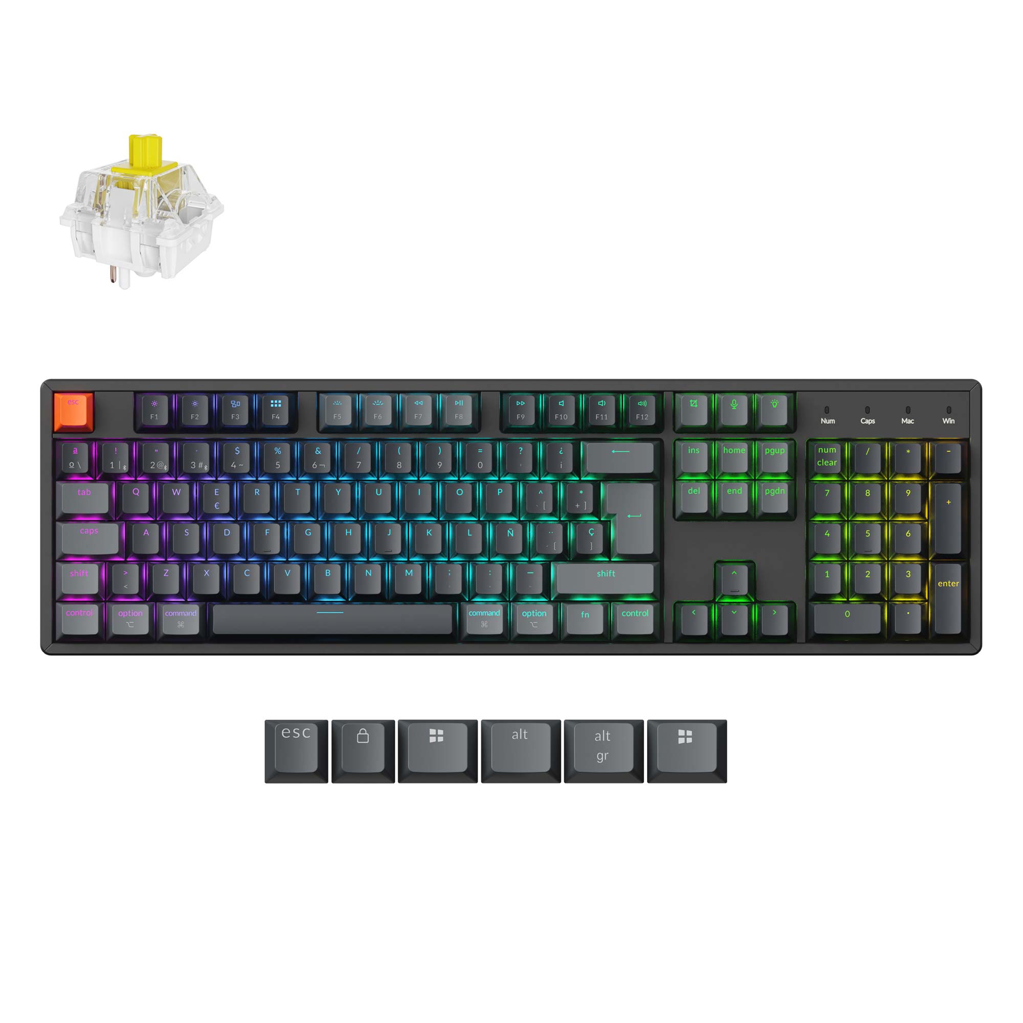 Keychron K10 QMK Wireless Mechanical Keyboard (ISO Layout) - Version 2 - Image 15