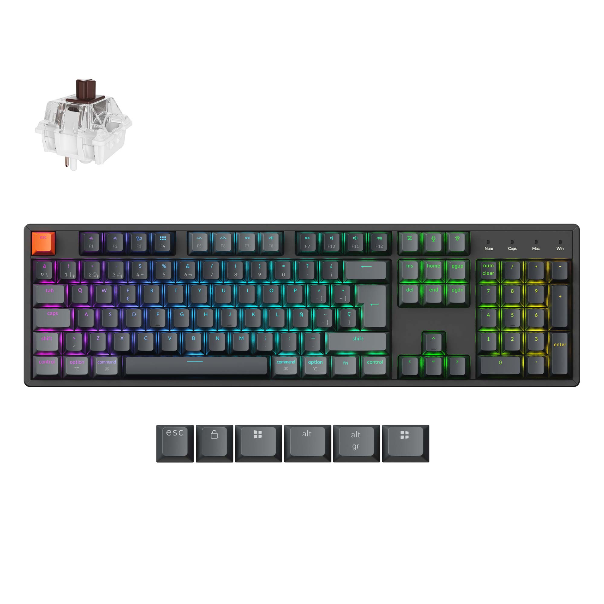 Keychron K10 QMK Wireless Mechanical Keyboard (ISO Layout) - Version 2 - Image 14