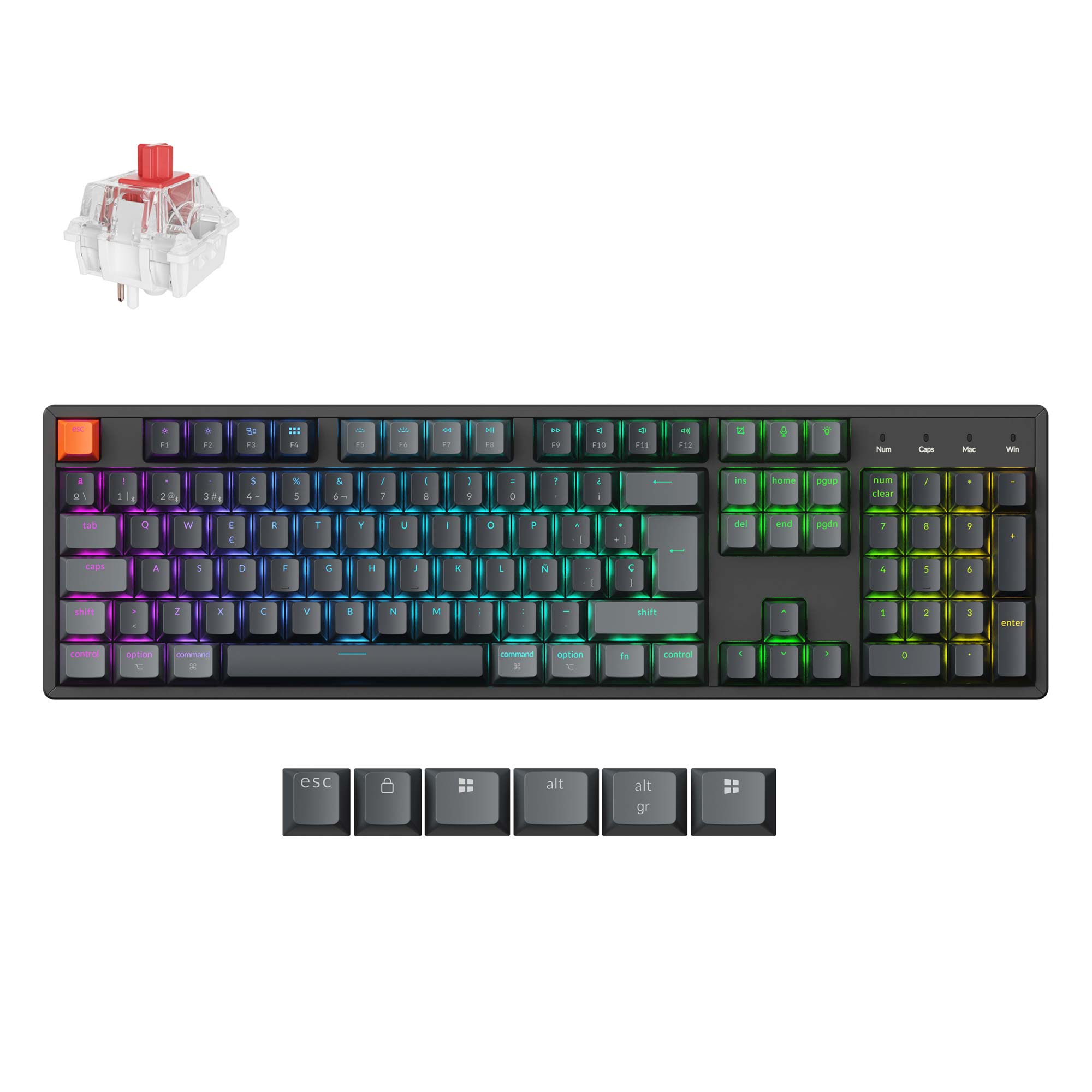 Keychron K10 QMK Wireless Mechanical Keyboard (ISO Layout) - Version 2 - Image 13