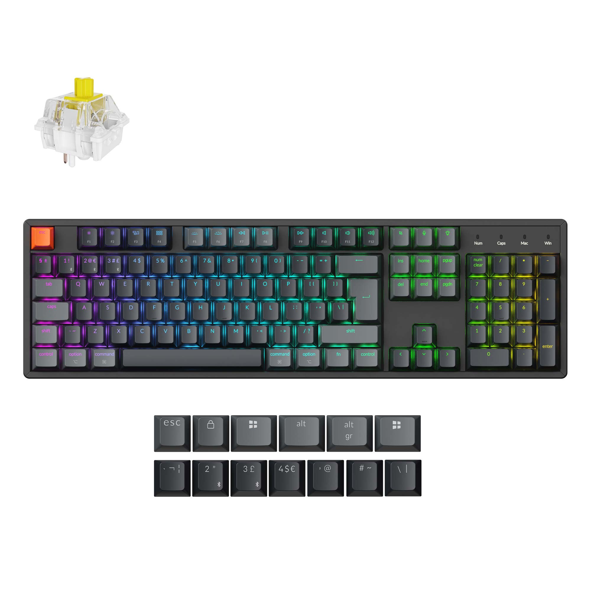 Keychron K10 QMK Wireless Mechanical Keyboard (ISO Layout) - Version 2 - Image 3