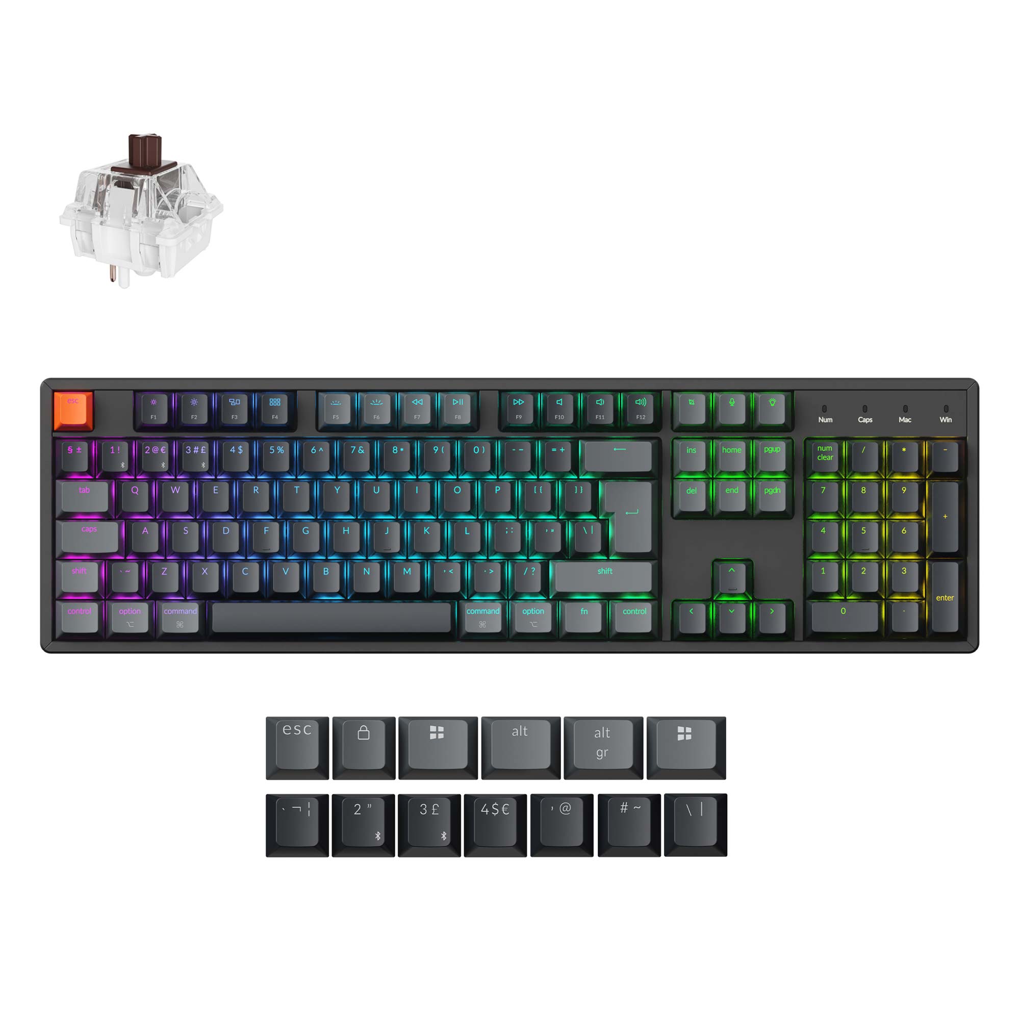 Keychron K10 QMK Wireless Mechanical Keyboard (ISO Layout) - Version 2 - Image 2