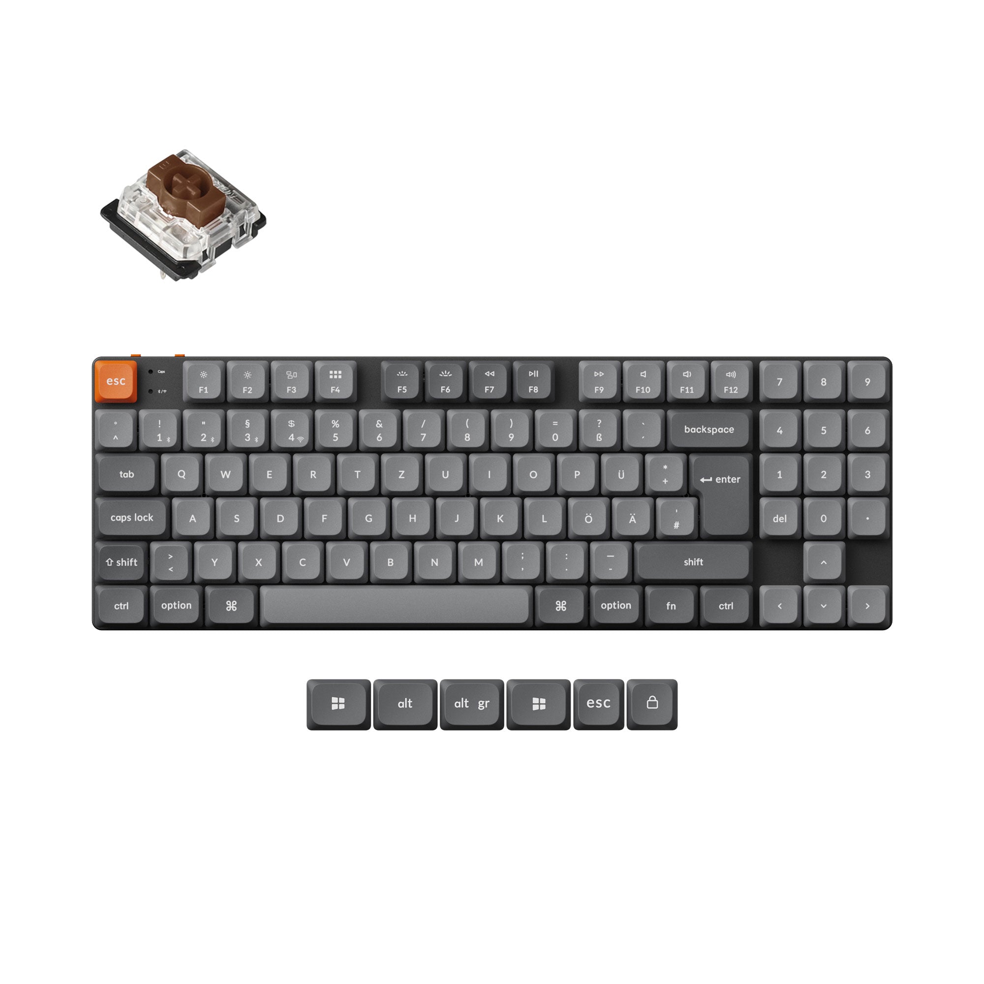 Keychron K13 Max QMK Wireless Custom Mechanical Keyboard ISO Layout Collection - Image 4