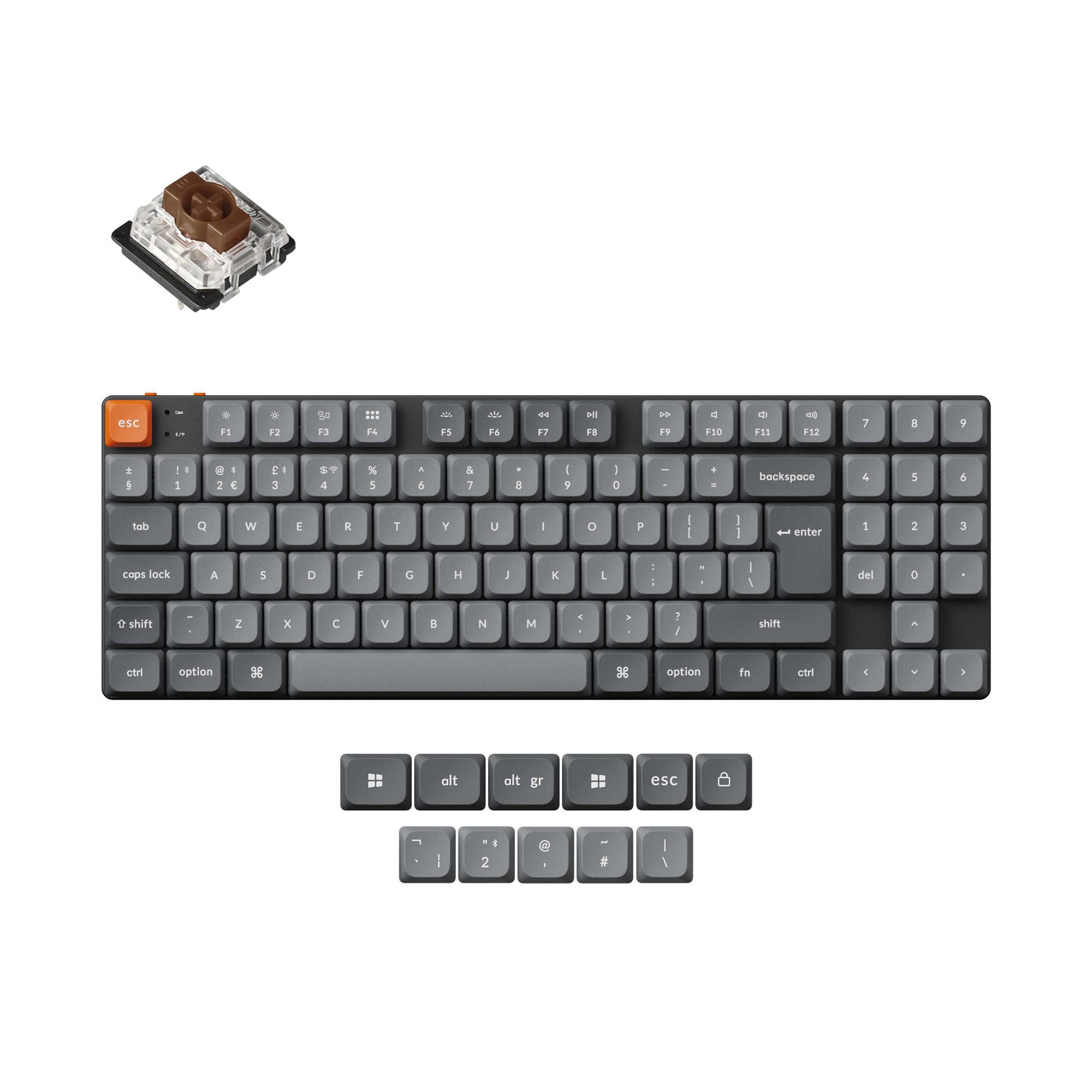 Keychron K13 Max QMK Wireless Custom Mechanical Keyboard ISO Layout Collection - Image 2