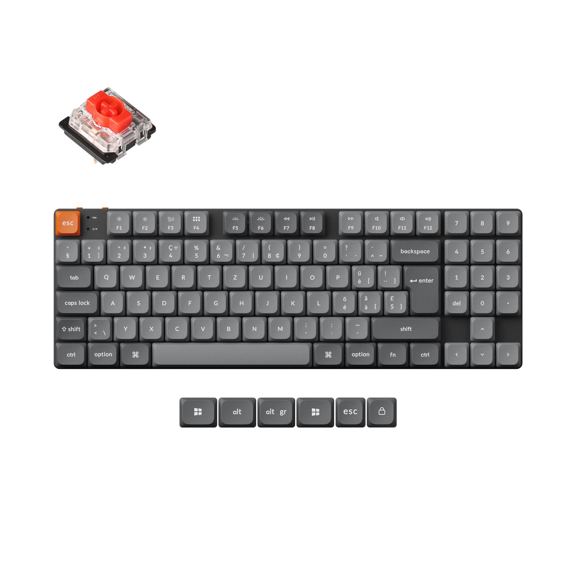 Keychron K13 Max QMK Wireless Custom Mechanical Keyboard ISO Layout Collection - Image 5