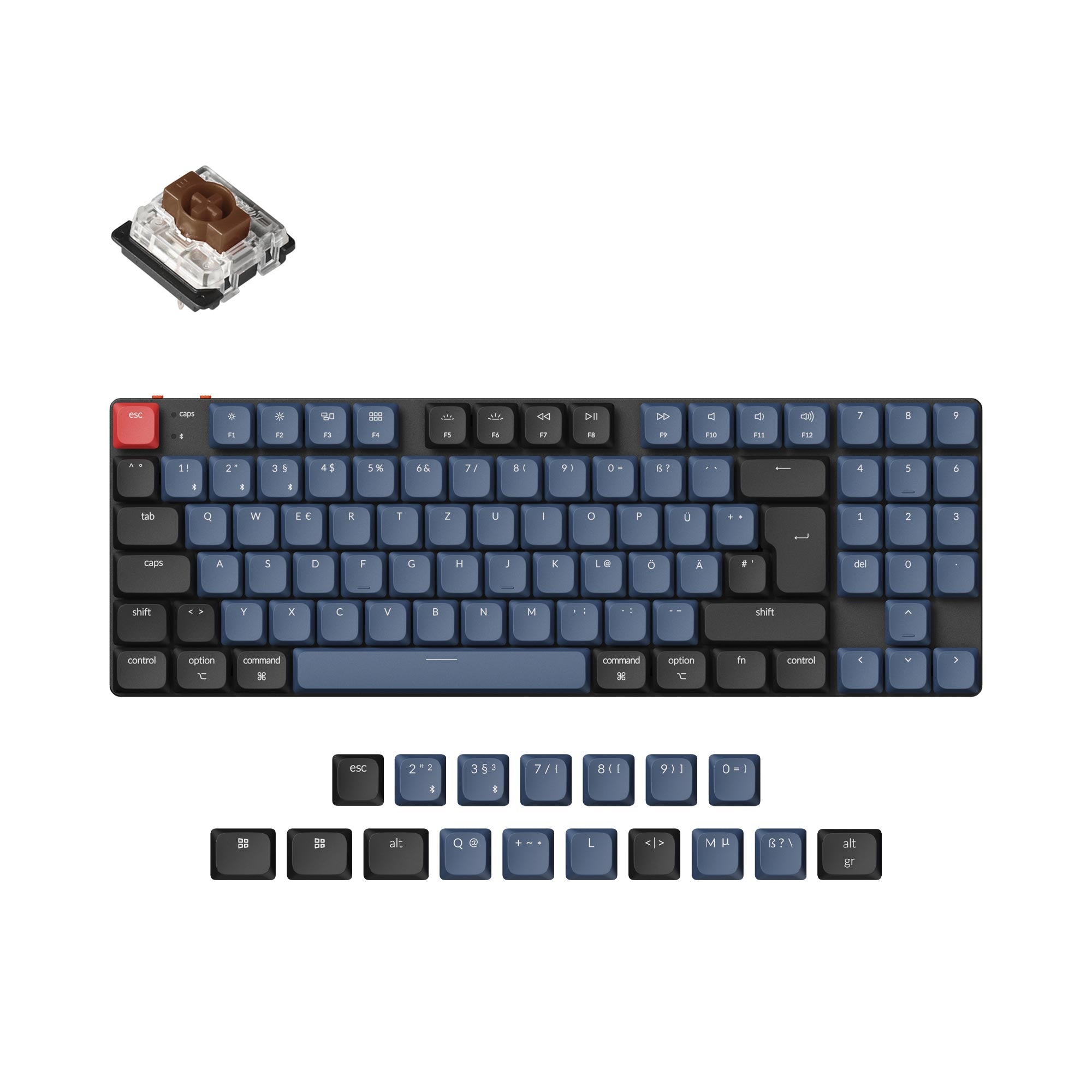 Keychron K13 Pro QMK/VIA Wireless Custom Mechanical Keyboard ISO Layout Collection - Image 4
