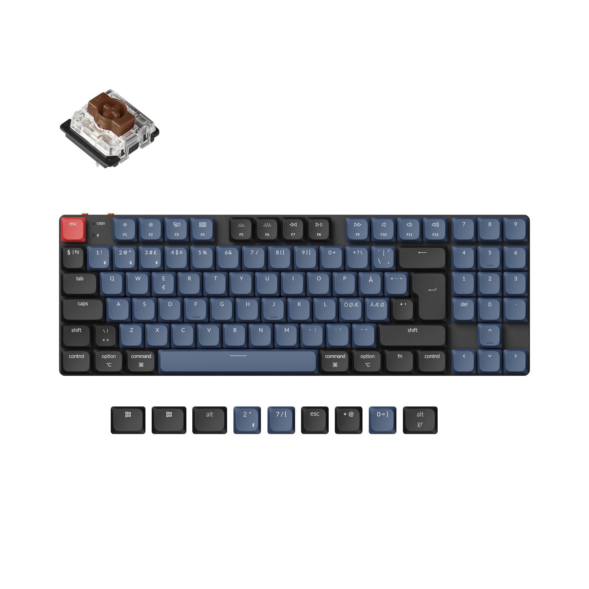 Keychron K13 Pro QMK/VIA Wireless Custom Mechanical Keyboard ISO Layout Collection - Image 8