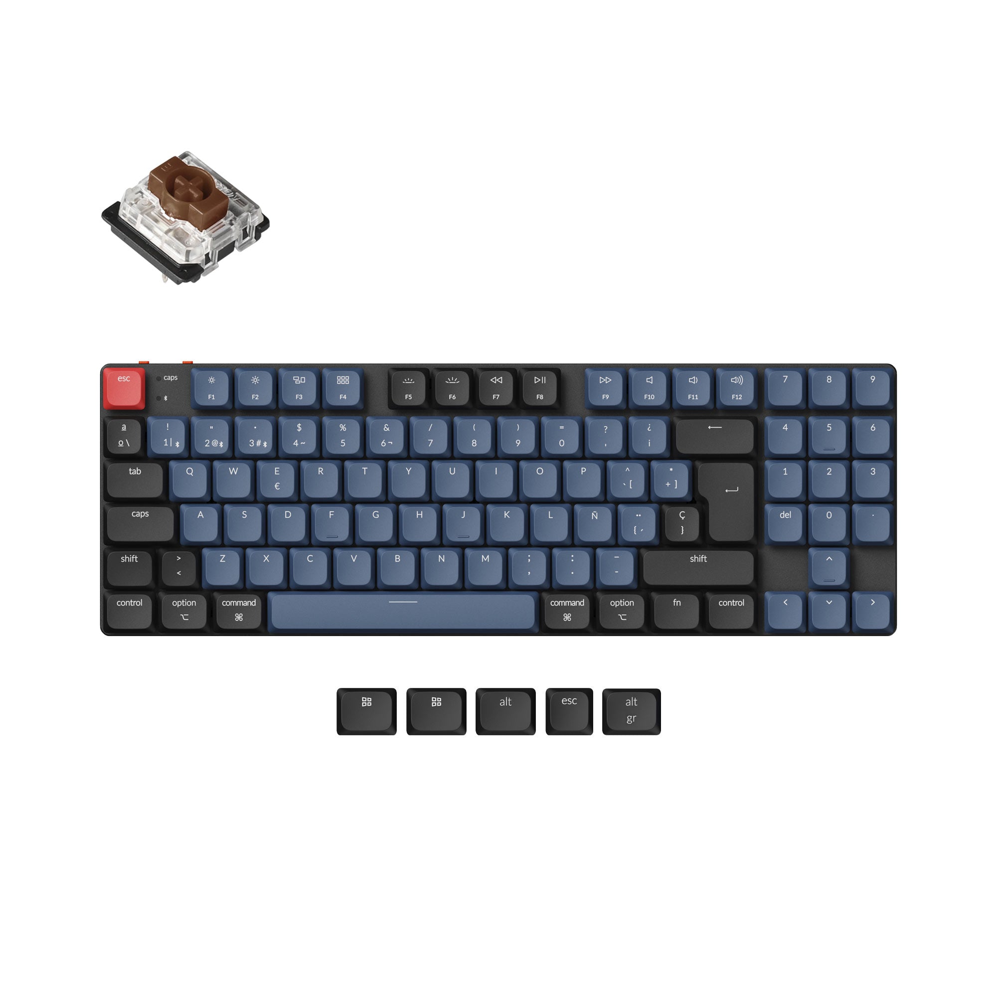 Keychron K13 Pro QMK/VIA Wireless Custom Mechanical Keyboard ISO Layout Collection - Image 12