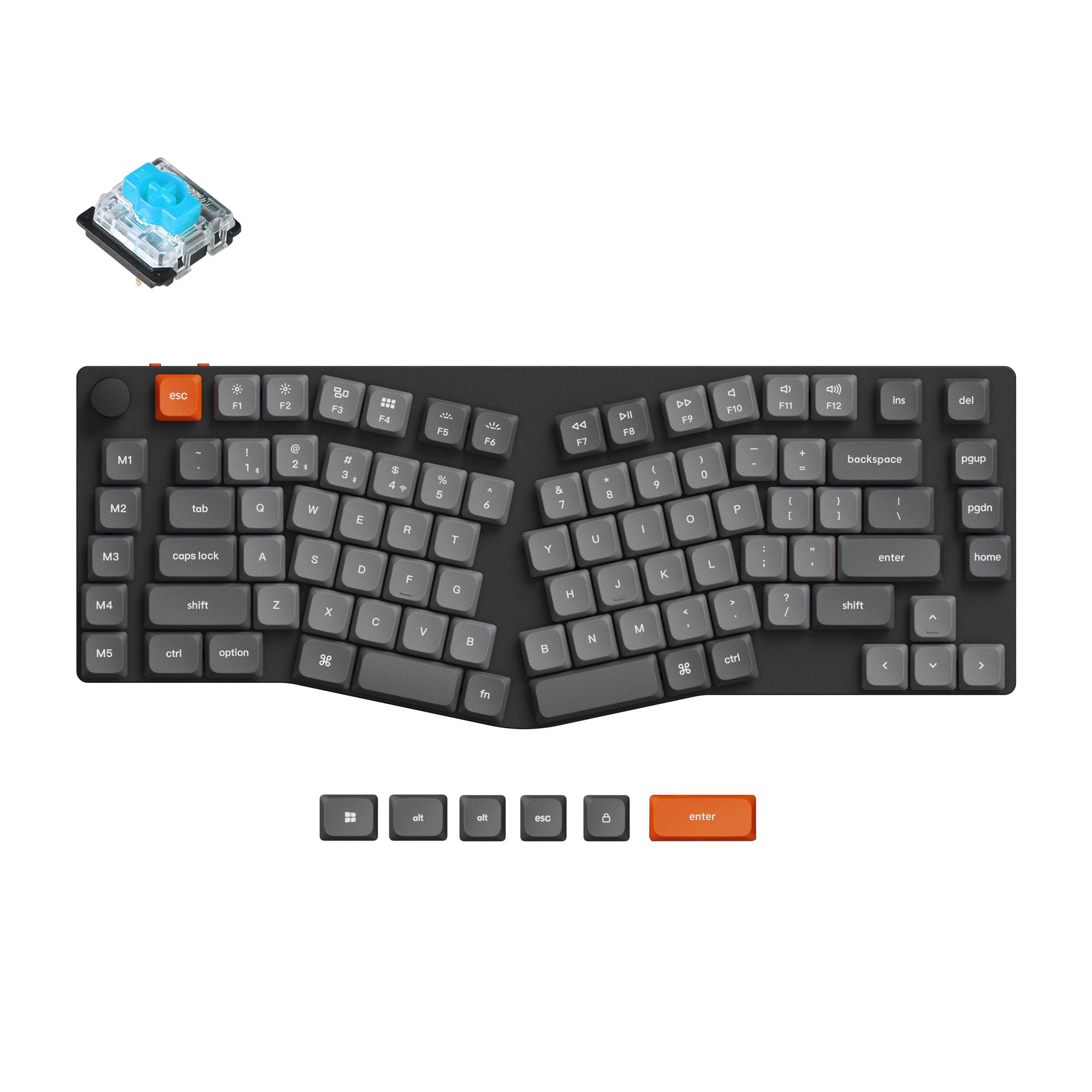 Keychron K15 Max (Alice Layout) QMK Wireless Custom Mechanical Keyboard - Image 2