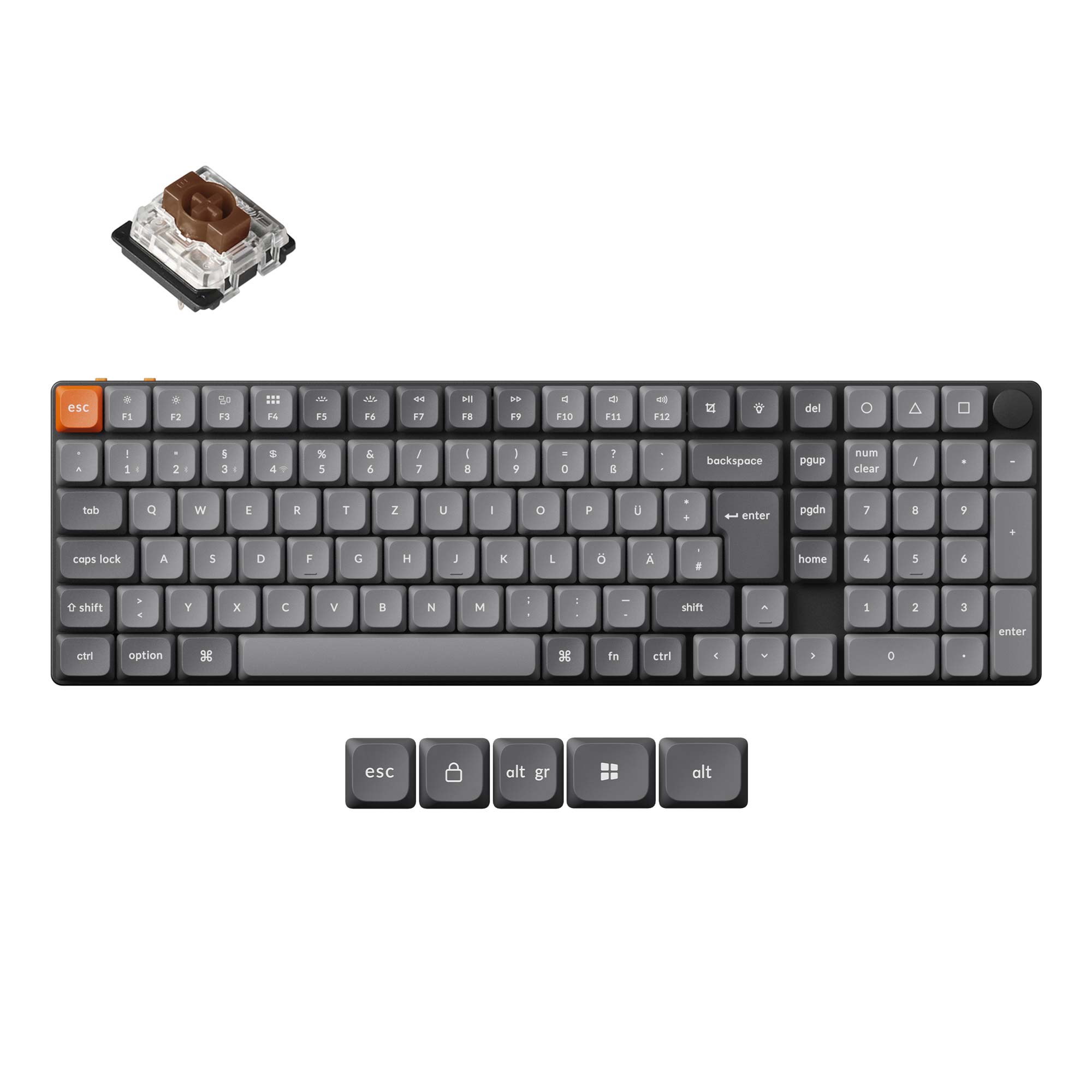 Keychron K17 Max QMK Wireless Custom Mechanical Keyboard ISO Layout Collection - Image 4