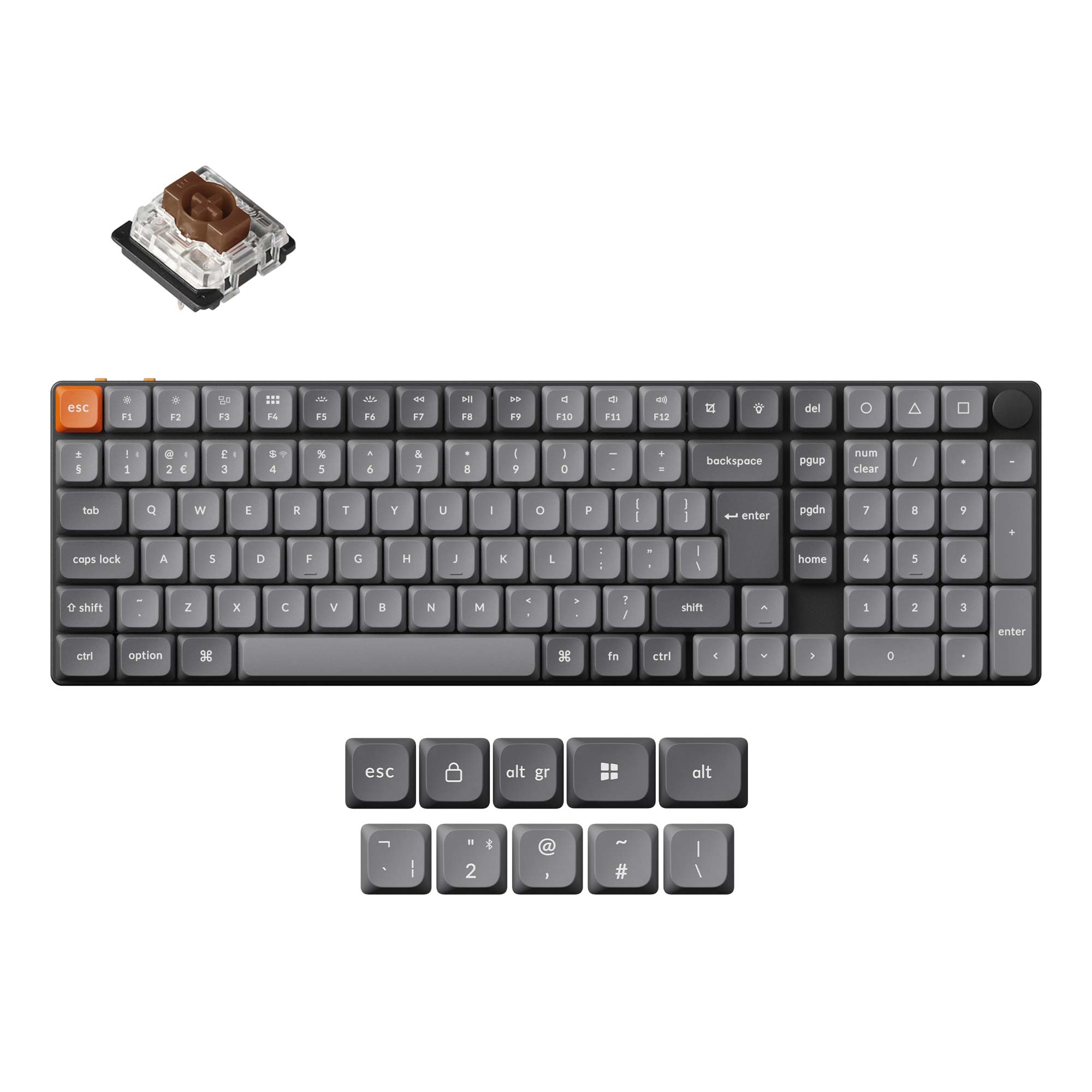 Keychron K17 Max QMK Wireless Custom Mechanical Keyboard ISO Layout Collection - Image 2