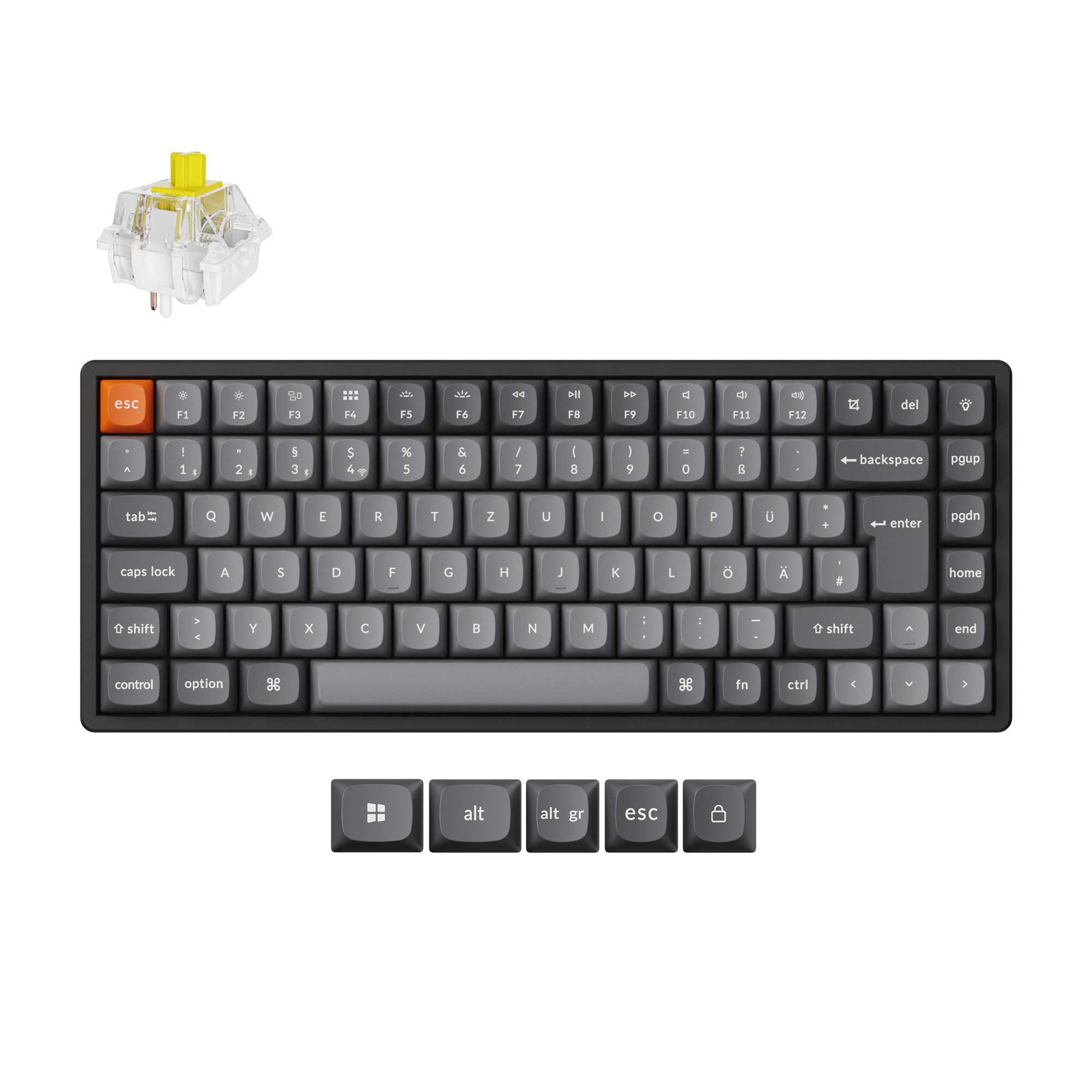 Keychron K2 Max QMK Wireless Mechanical Keyboard ISO Layout Collection - Image 6