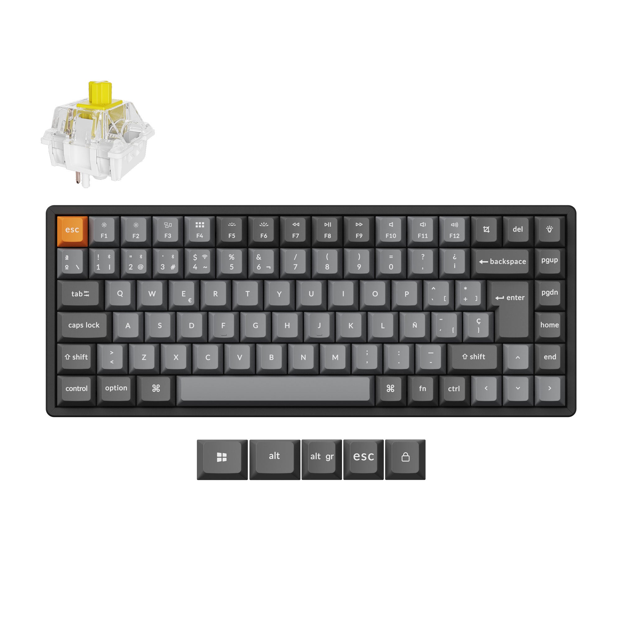 Keychron K2 Max QMK Wireless Mechanical Keyboard ISO Layout Collection - Image 15