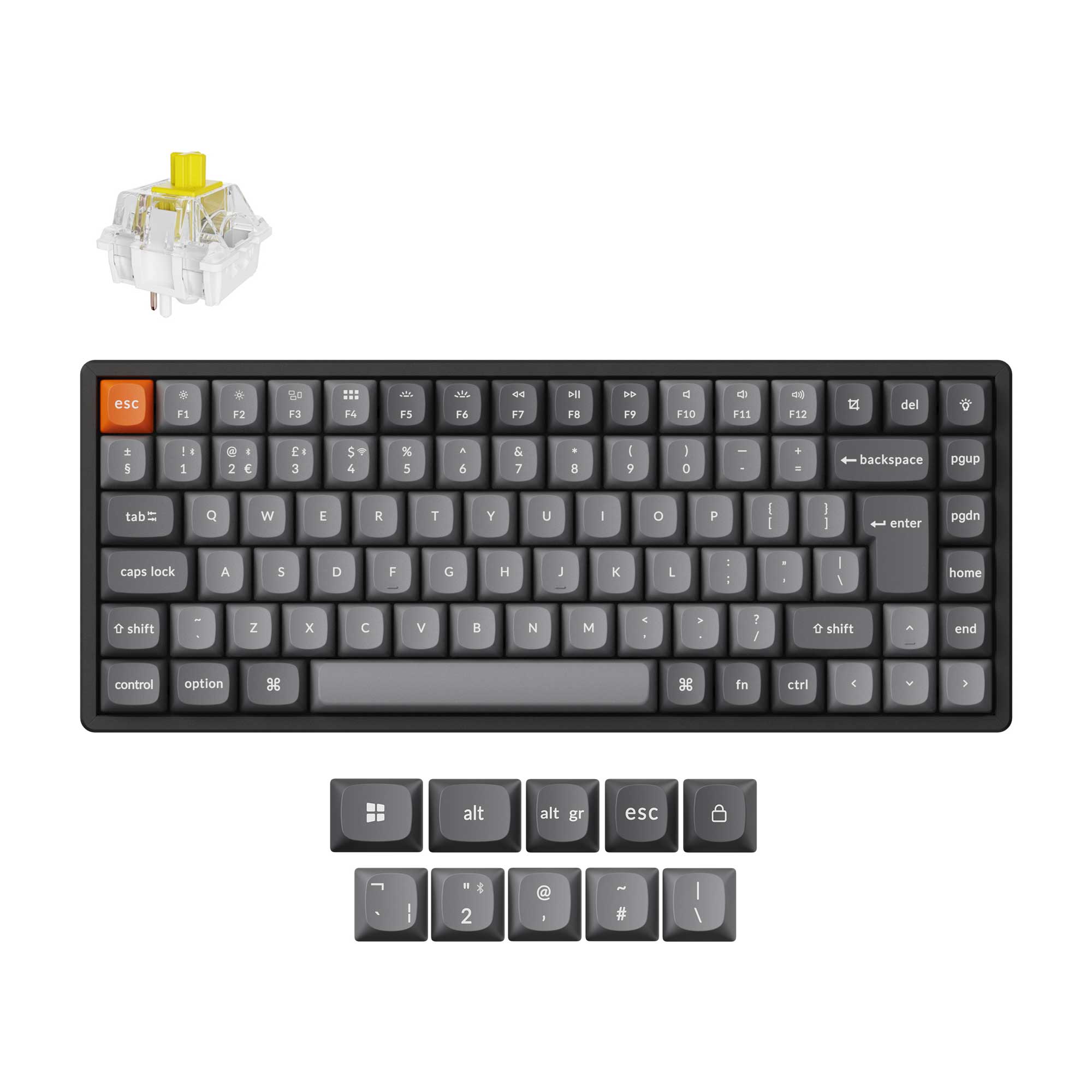Keychron K2 Max QMK Wireless Mechanical Keyboard ISO Layout Collection - Image 3