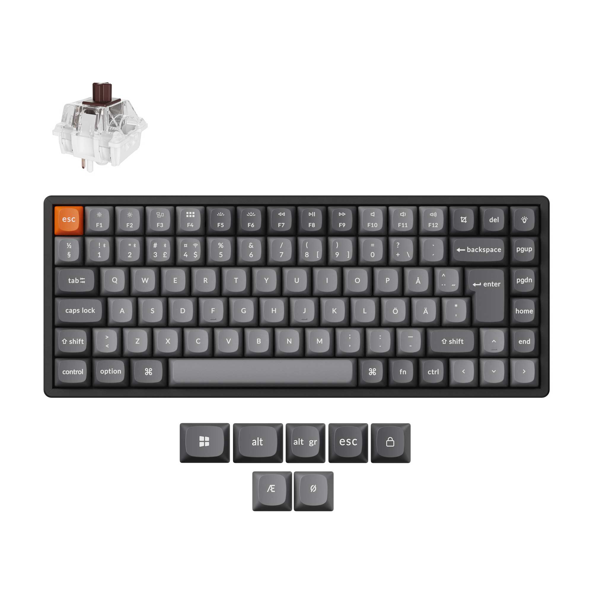 Keychron K2 Max QMK Wireless Mechanical Keyboard ISO Layout Collection - Image 11