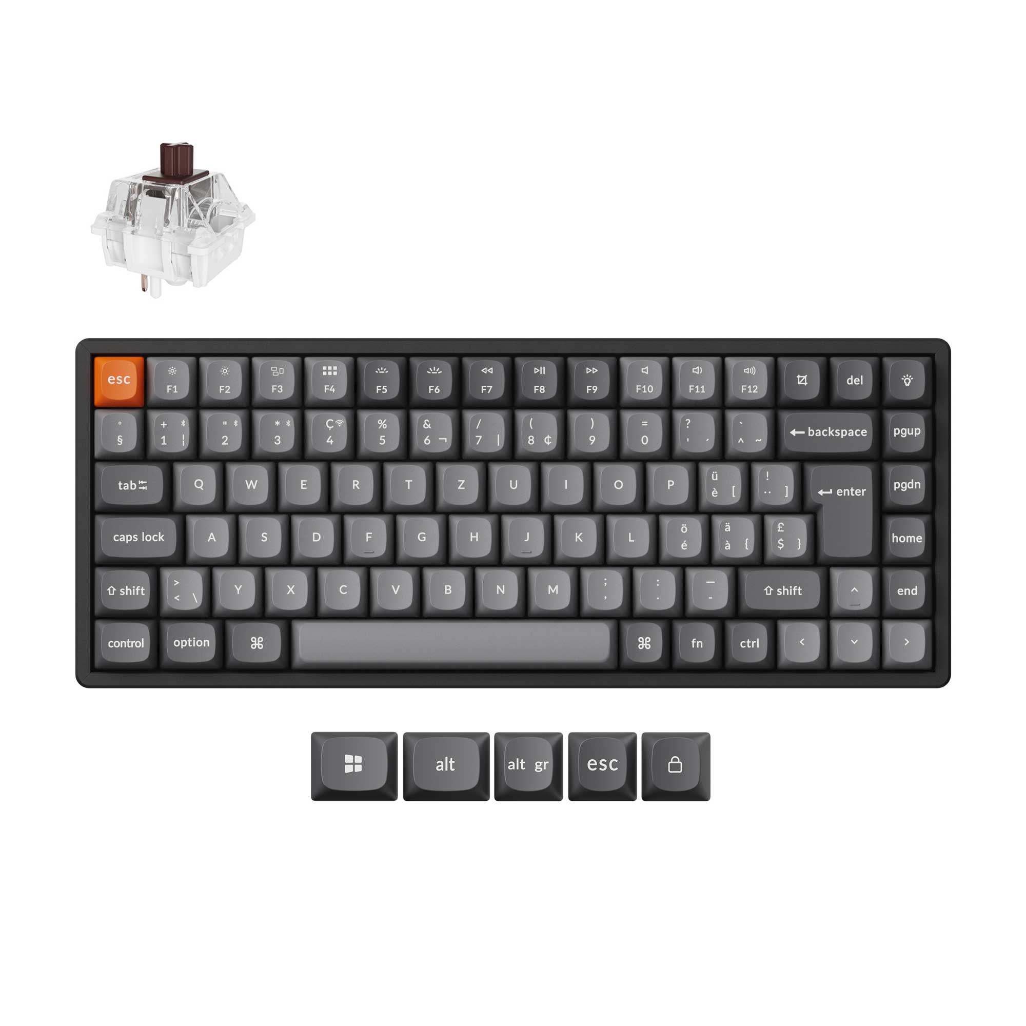 Keychron K2 Max QMK Wireless Mechanical Keyboard ISO Layout Collection - Image 8