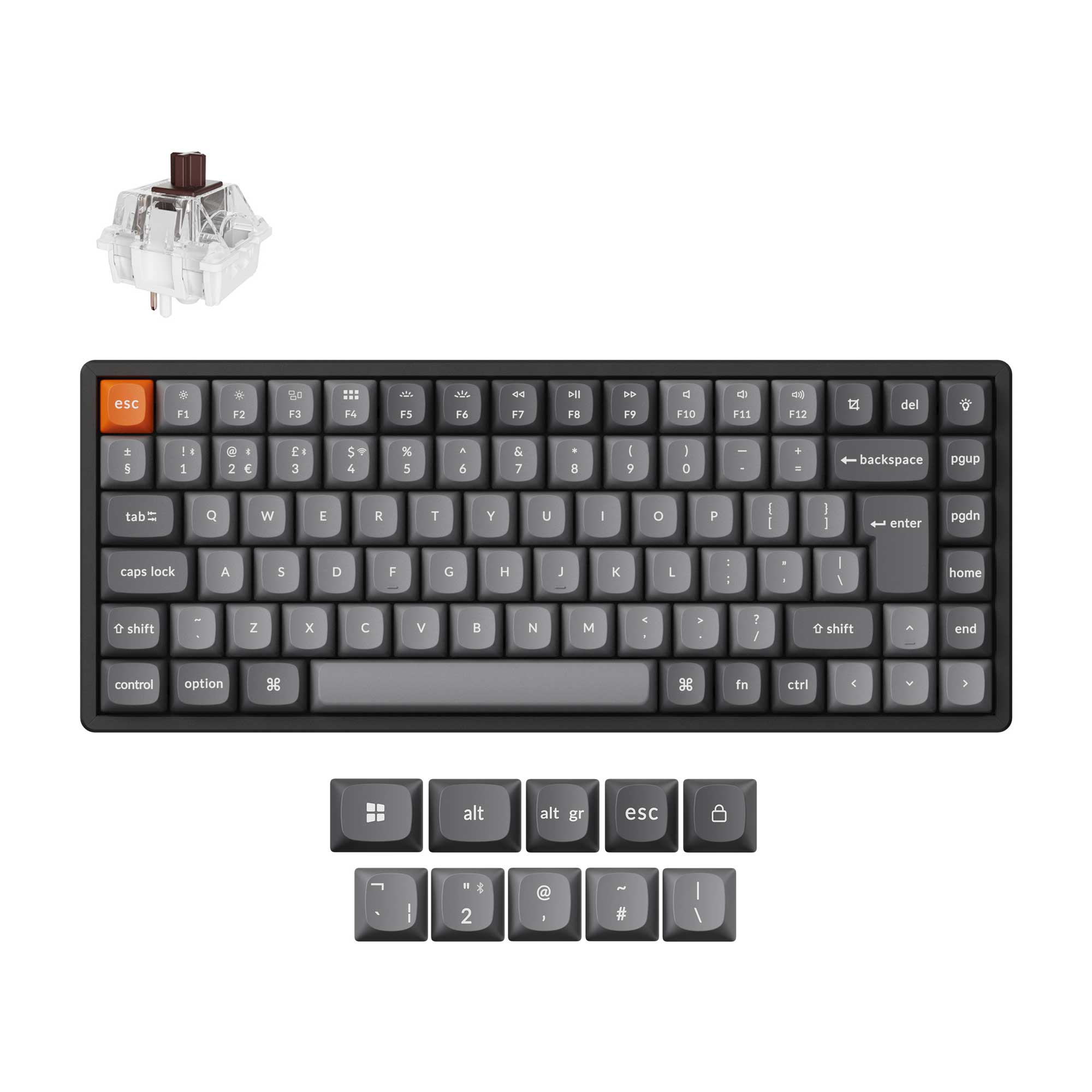 Keychron K2 Max QMK Wireless Mechanical Keyboard ISO Layout Collection - Image 2