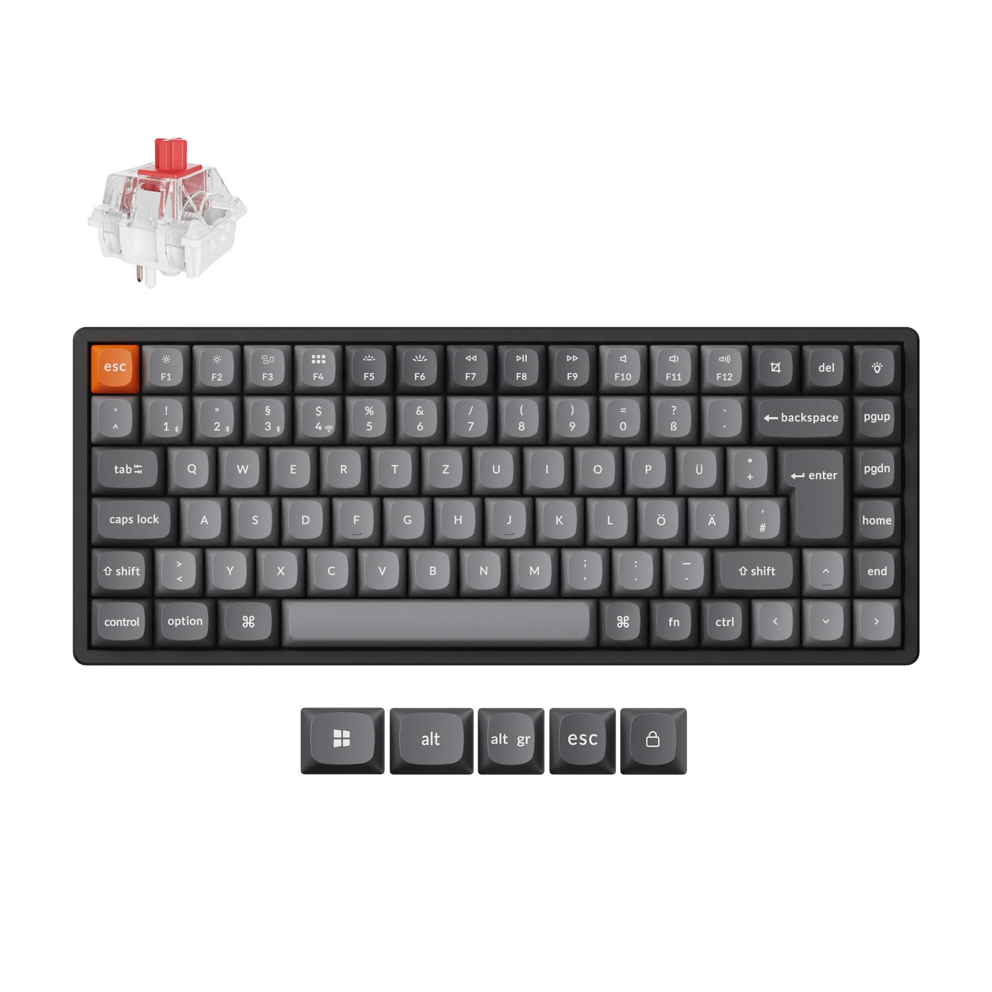 Keychron K2 Max QMK Wireless Mechanical Keyboard ISO Layout Collection - Image 4