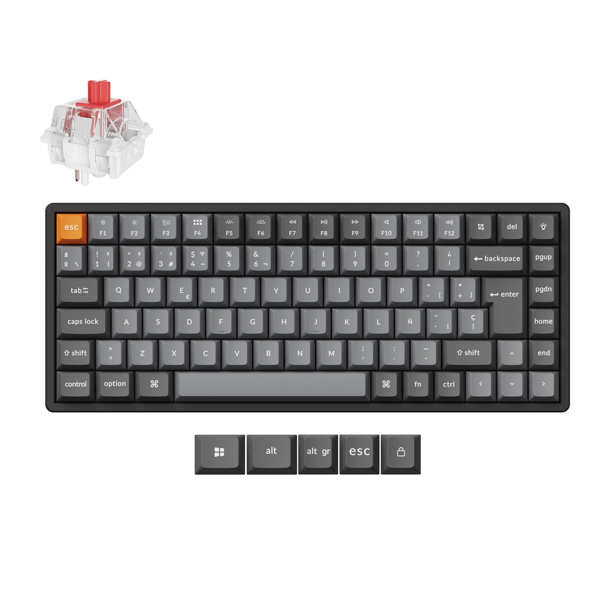 Keychron K2 Max QMK Wireless Mechanical Keyboard ISO Layout Collection - Image 13
