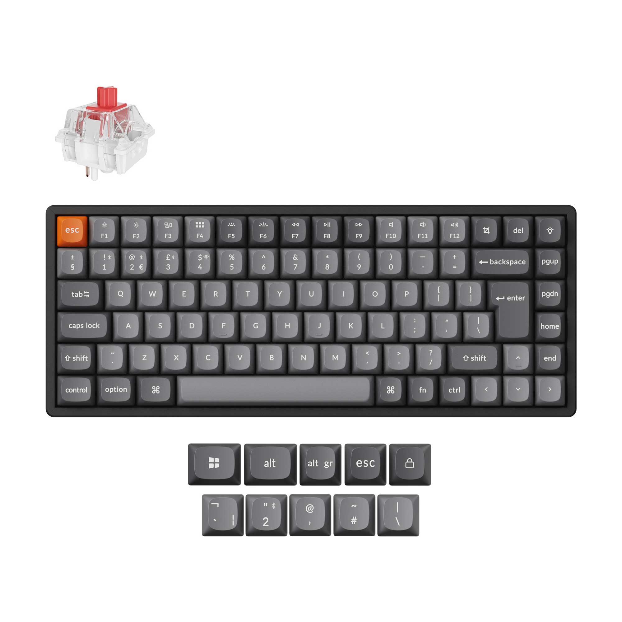 Keychron K2 Max QMK Wireless Mechanical Keyboard ISO Layout Collection