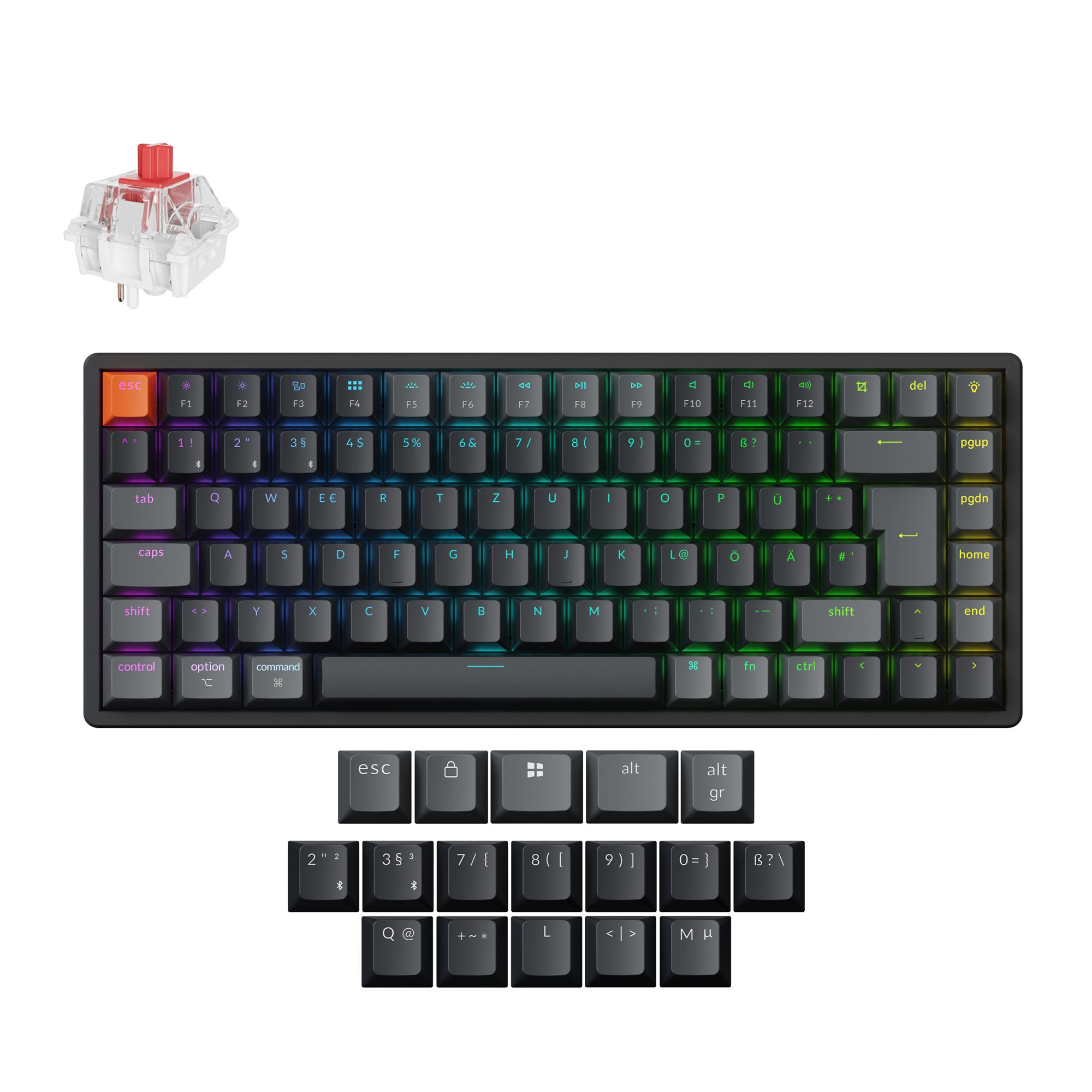 Keychron K2 QMK Wireless Mechanical Keyboard (ISO Layout) - Version 3 - Image 4