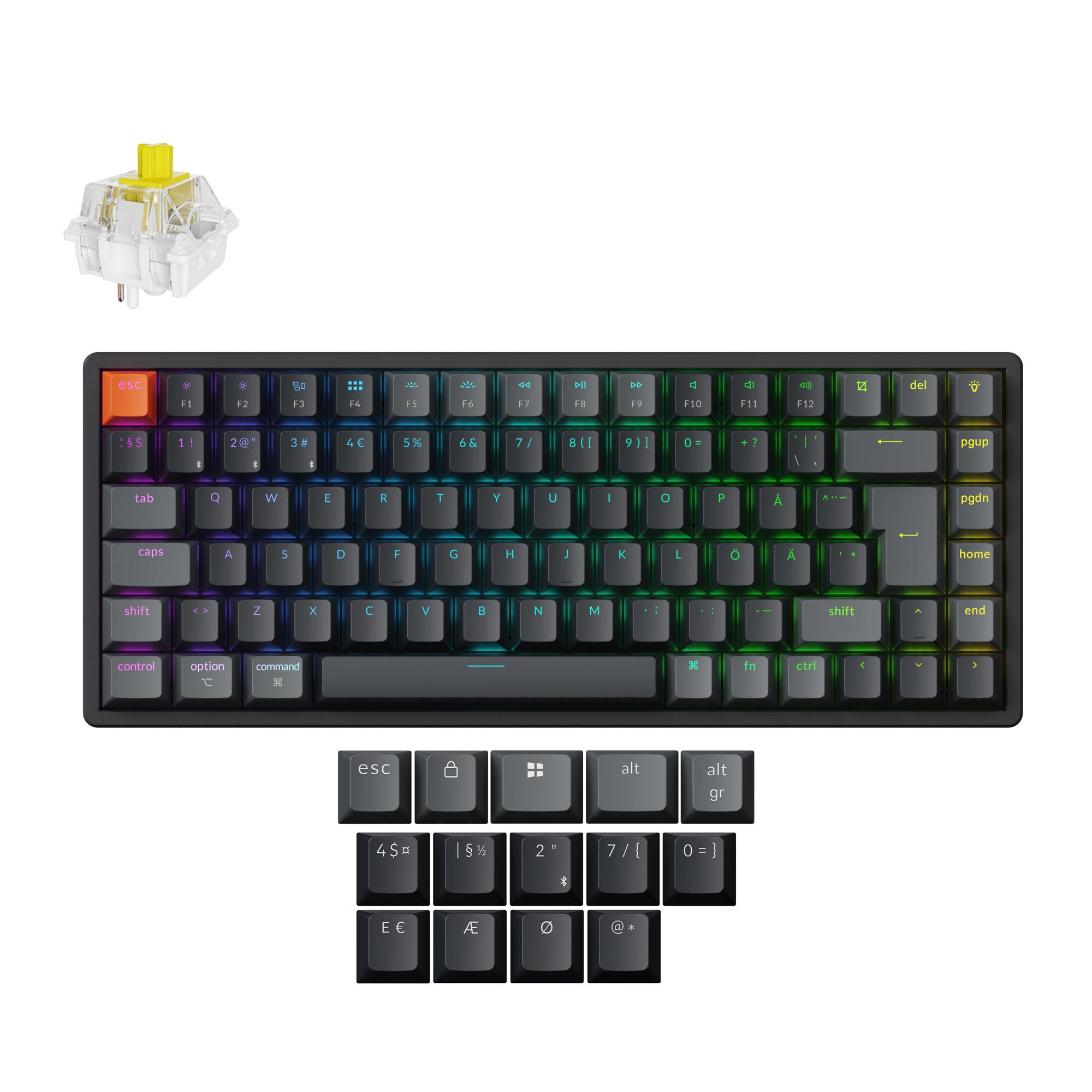 Keychron K2 QMK Wireless Mechanical Keyboard (ISO Layout) - Version 3 - Image 12