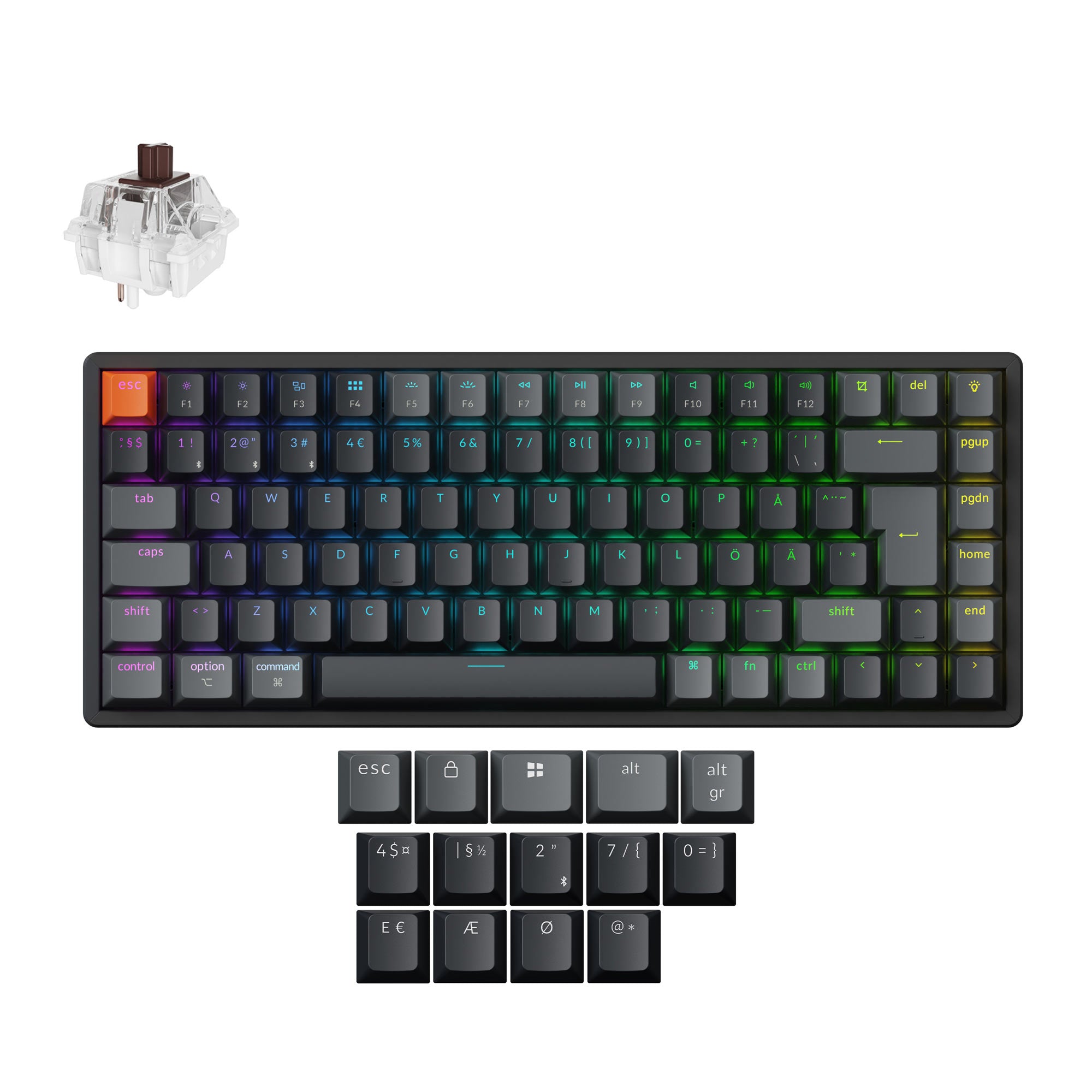 Keychron K2 QMK Wireless Mechanical Keyboard (ISO Layout) - Version 3 - Image 11
