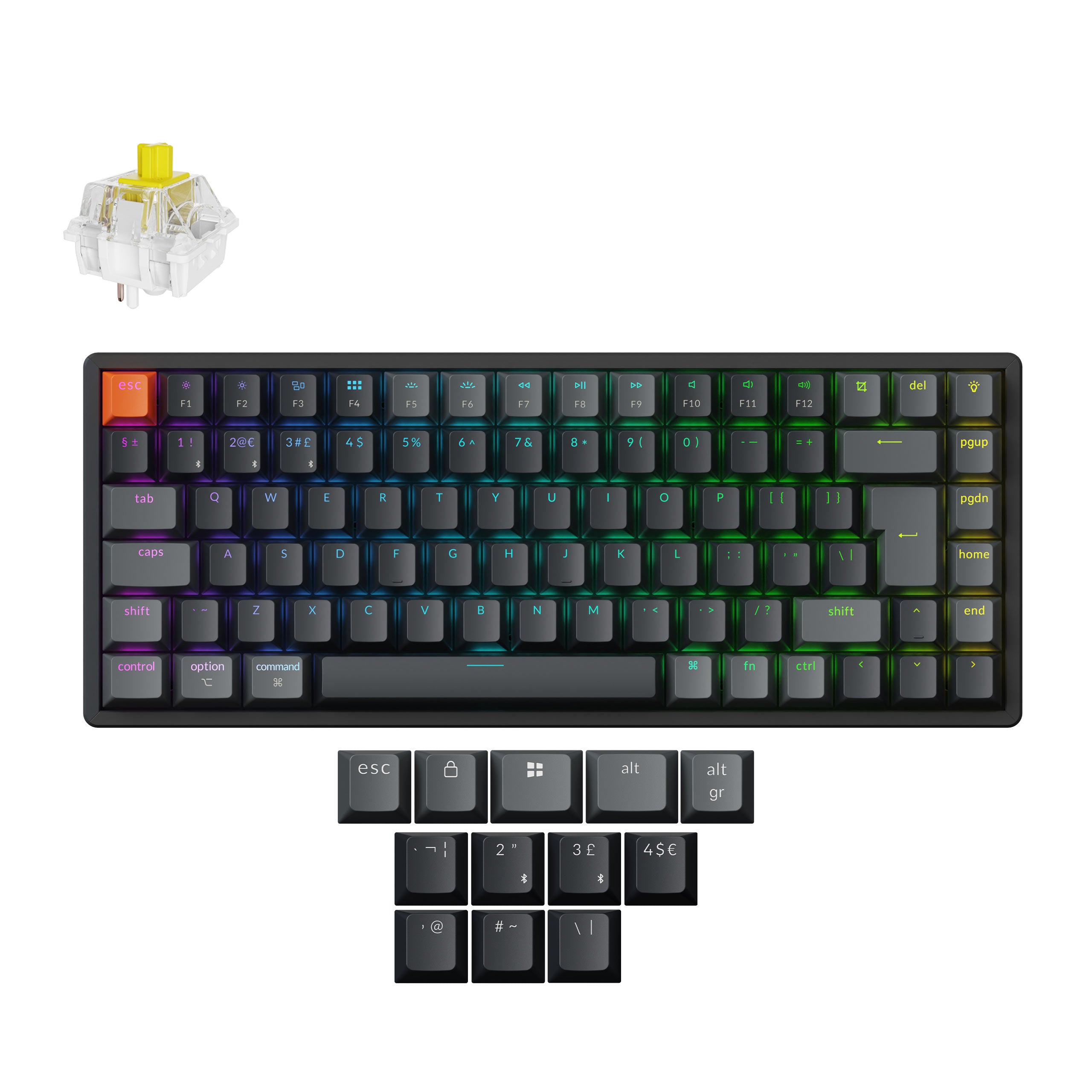 Keychron K2 QMK Wireless Mechanical Keyboard (ISO Layout) - Version 3 - Image 3