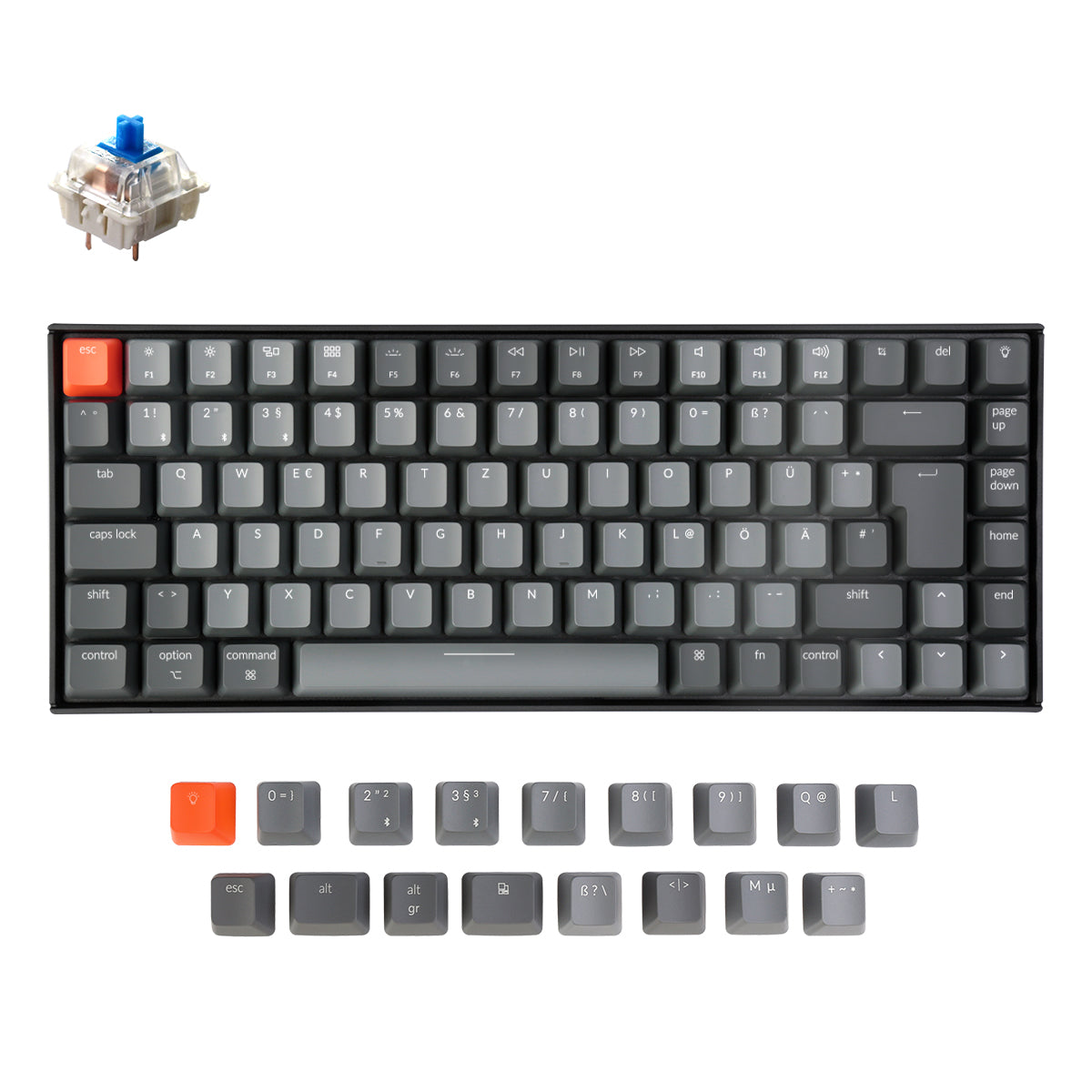 Keychron K2 Wireless Mechanical Keyboard (German ISO-DE Layout) - Version 2 - Image 2