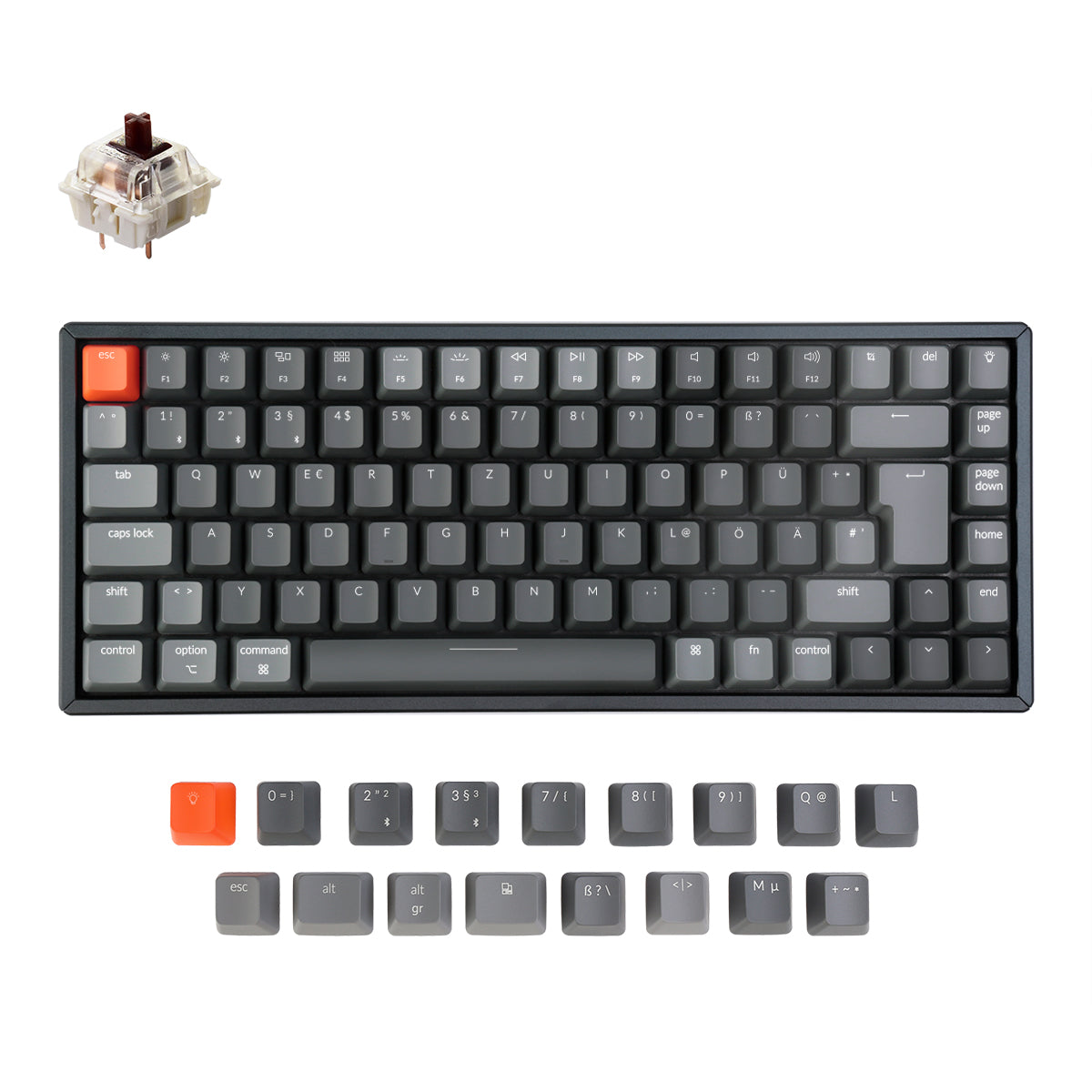 Keychron K2 Wireless Mechanical Keyboard (German ISO-DE Layout) - Version 2 - Image 6