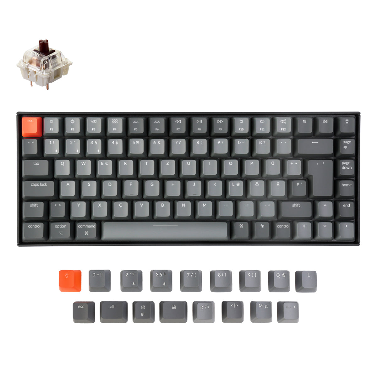 Keychron K2 Wireless Mechanical Keyboard (German ISO-DE Layout) - Version 2 - Image 3