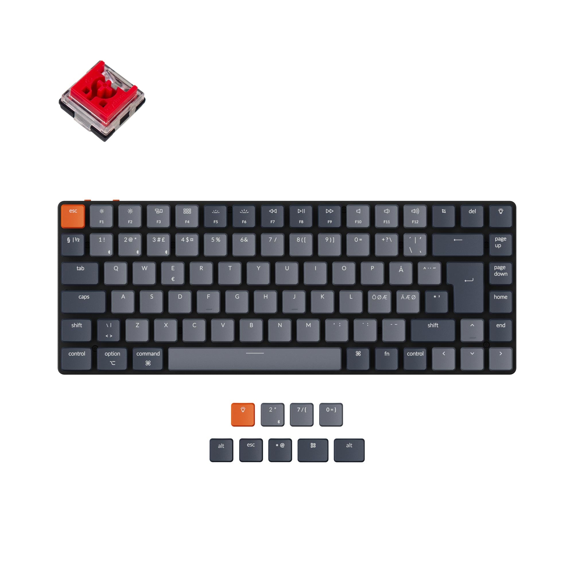 Keychron K3 Ultra-slim Wireless Mechanical Keyboard (Nordic ISO Layout) - Version 2 - Image 7